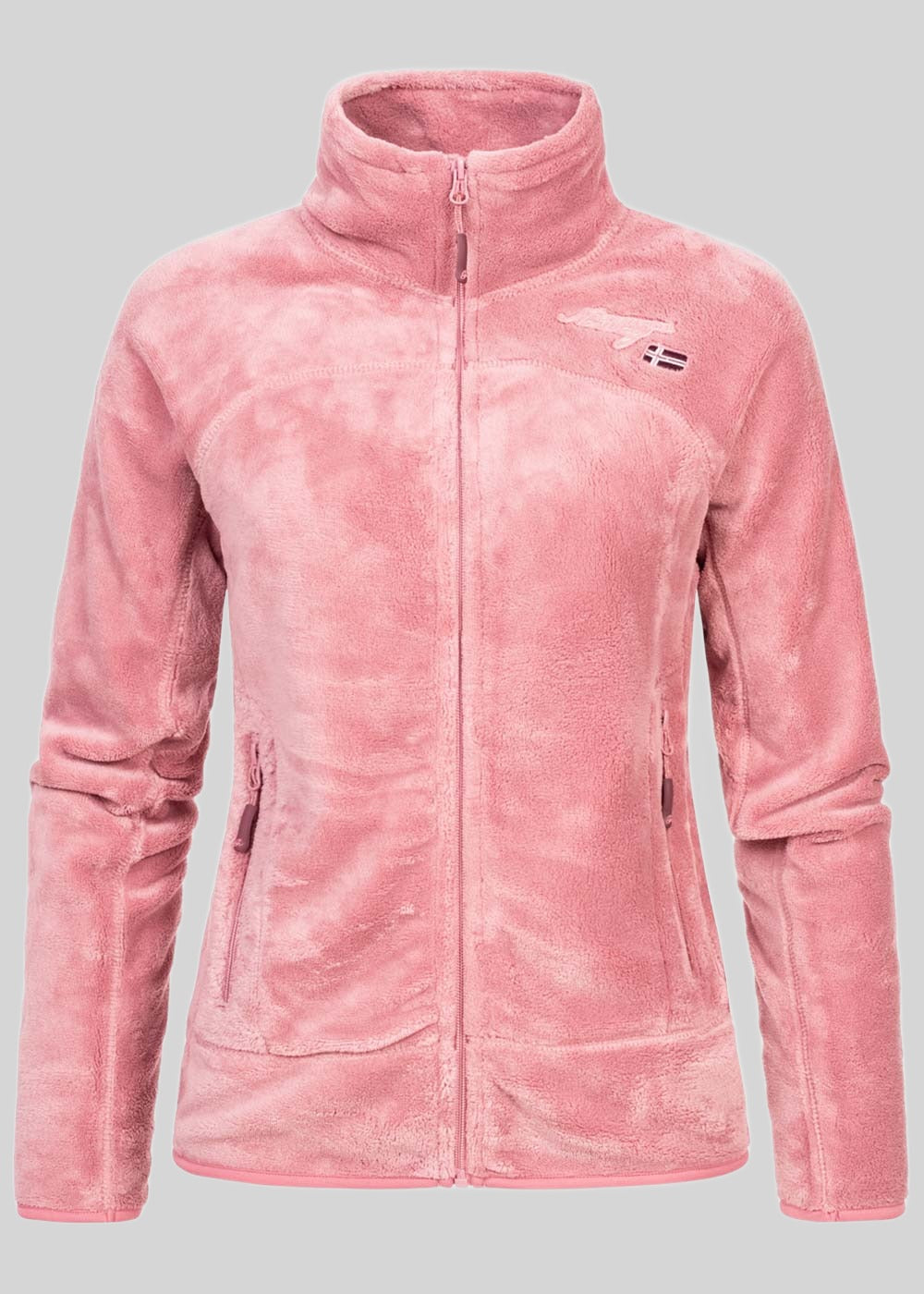 geographical-norway-upaline-fleecejacke-damen-schwarz-rei-verschluss image 4
