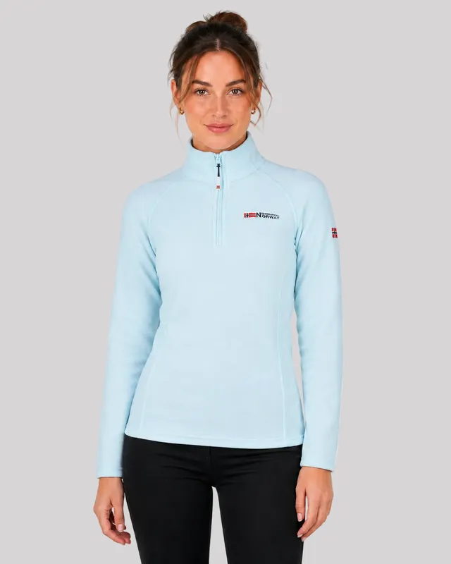 geographical-norway-tug-hz-fleecejacke-damen-hellblau-leicht image 1