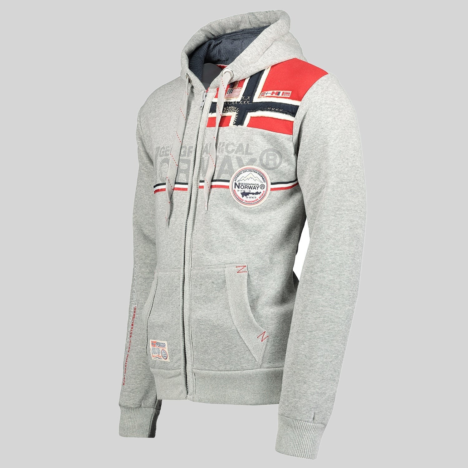 geographical-norway-faponie-herren-hoodie-dunkelgrau-kapuze image 8