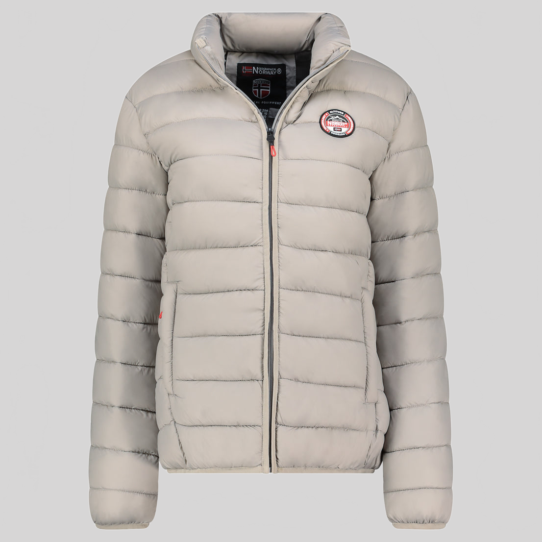 geographical-norway-atikabadge-damen-steppjacke-hellgrau-leicht image 1