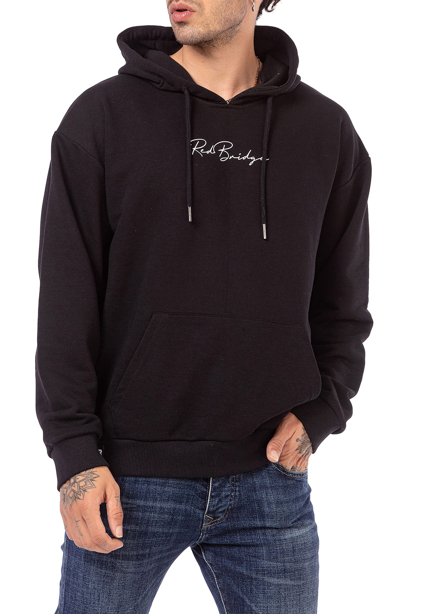 redbridge-hoodie-herren-kapuzenpullover-basic-schwarz-l image 1