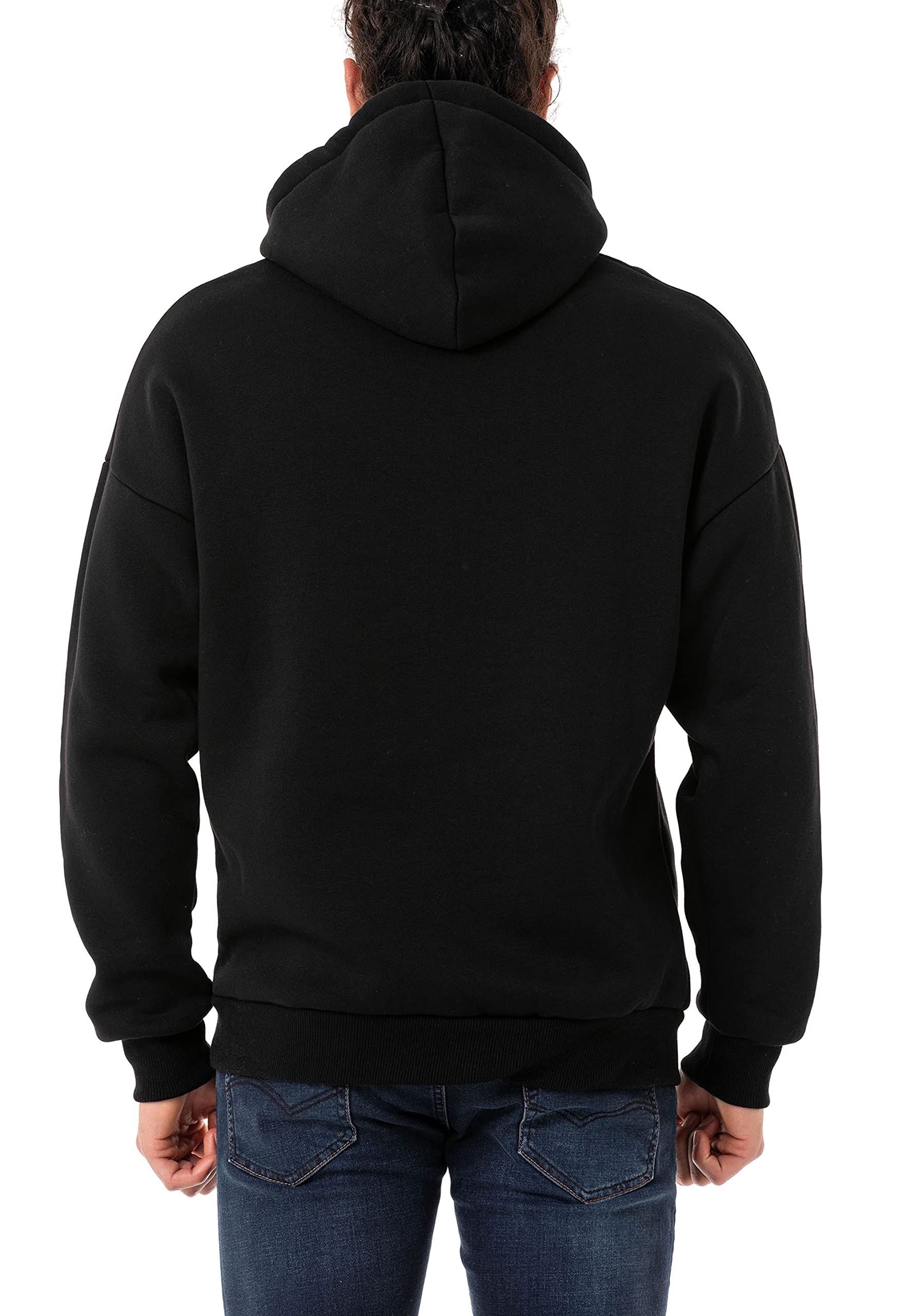 redbridge-pullover-basic-hoodie-kapuzenpullover-schwarz-baumwolle image 4