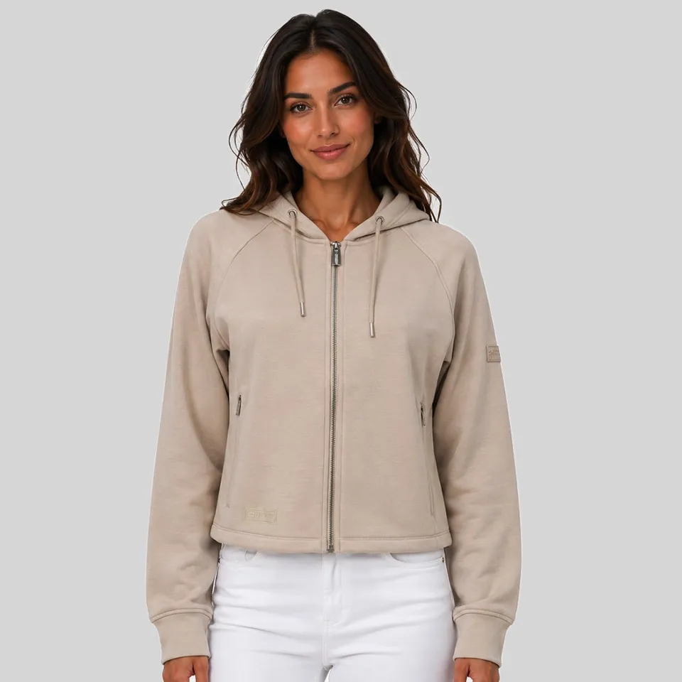 geographical-norway-fionale-hood-sweatshirt-damen-sable image 1