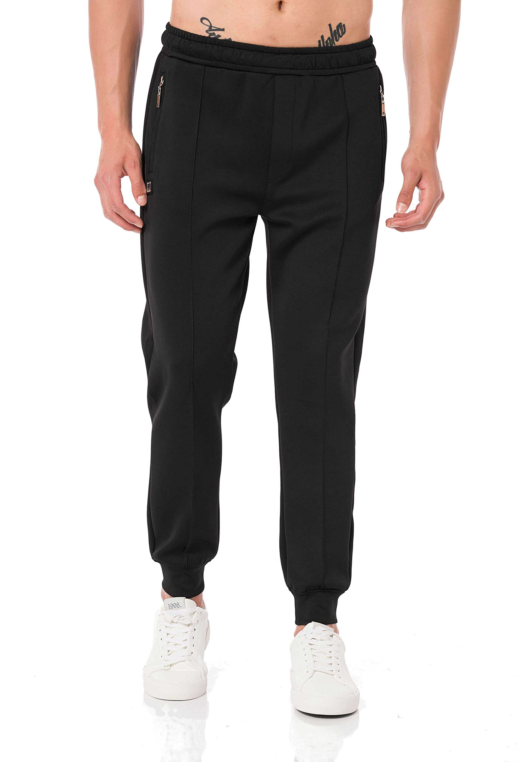 redbridge-hosen-basic-jogginghose-herren-schwarz-100-polyester image 2
