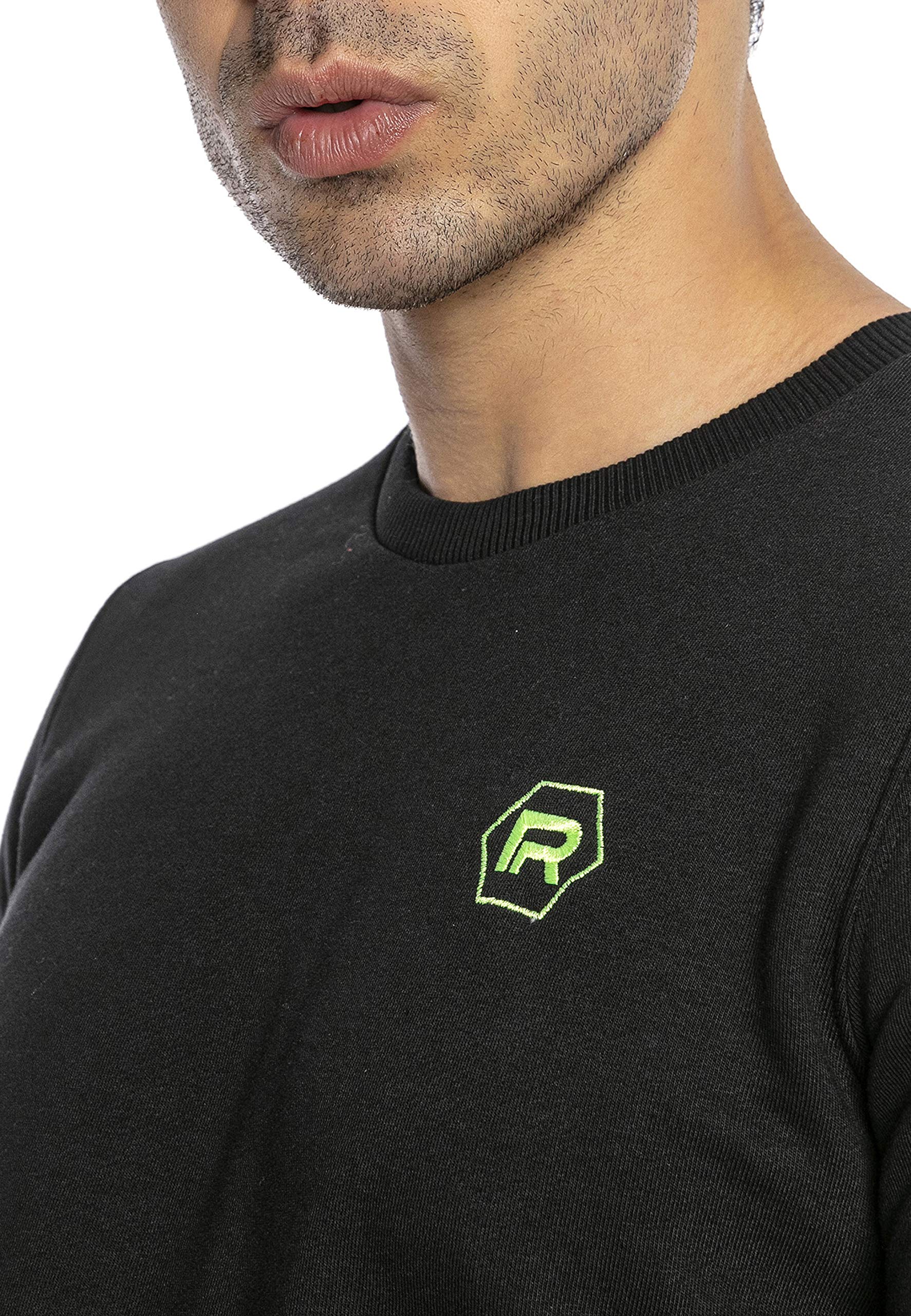 redbridge-sweater-neon-logo-stitch-herren-pullover image 2