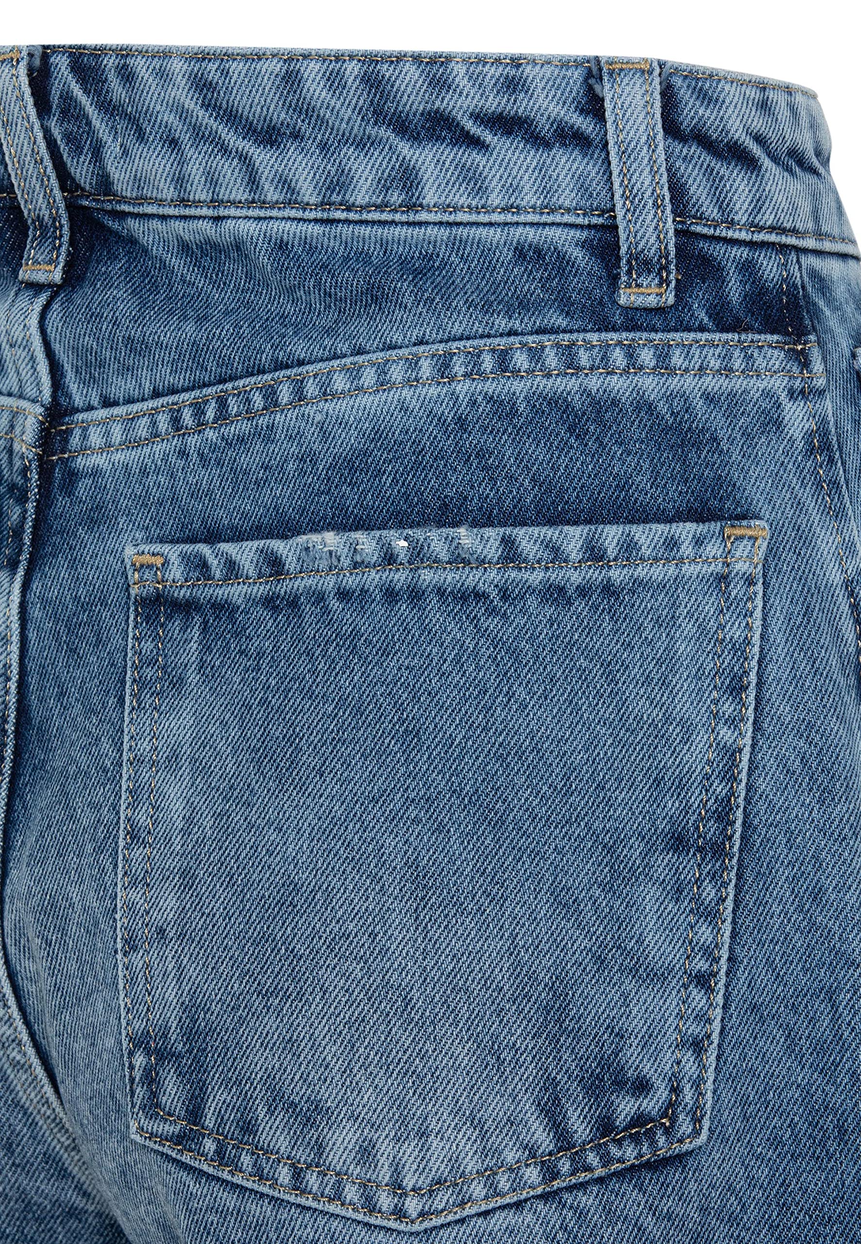 redbridge-jeansshorts-damen-blau-w25-high-waist-kurze-hose image 8