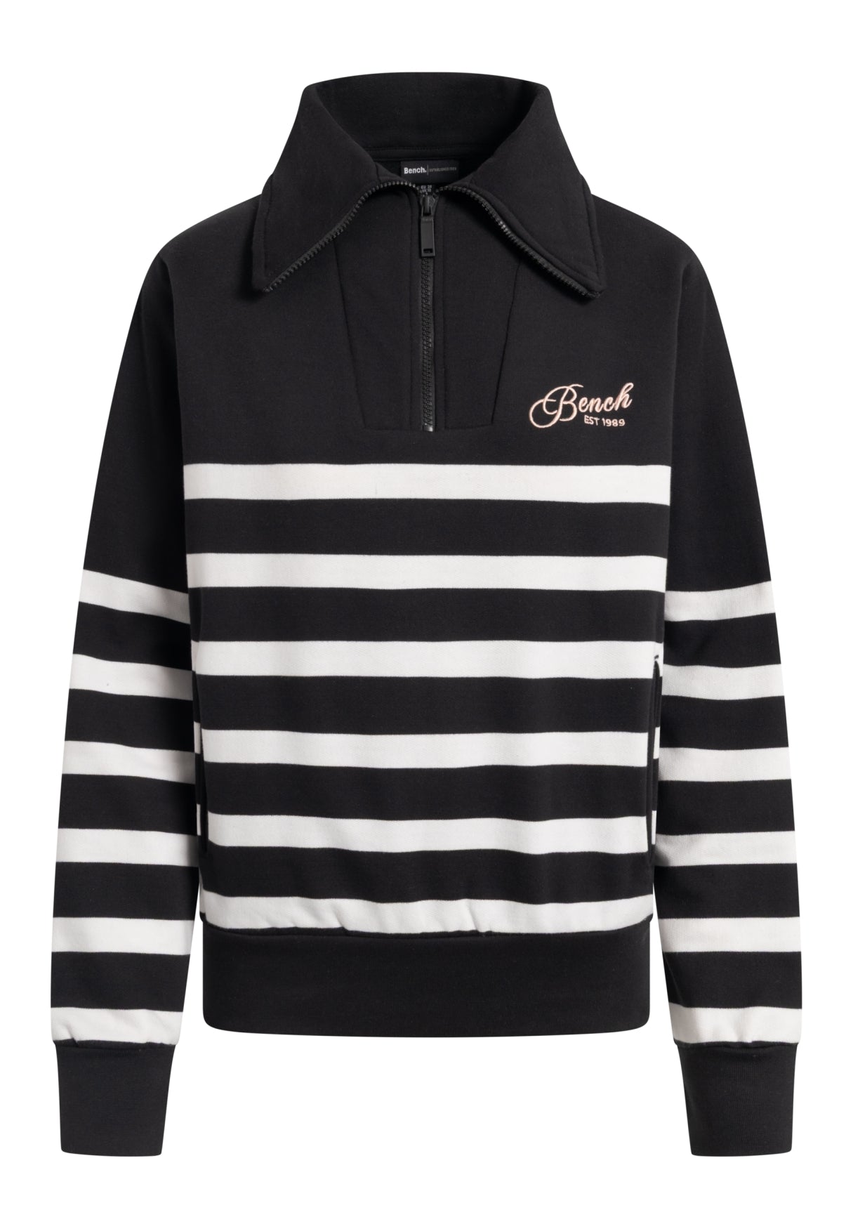 bench-foy-sweatshirt-damen-macciato-mit-zip-kragen image 5