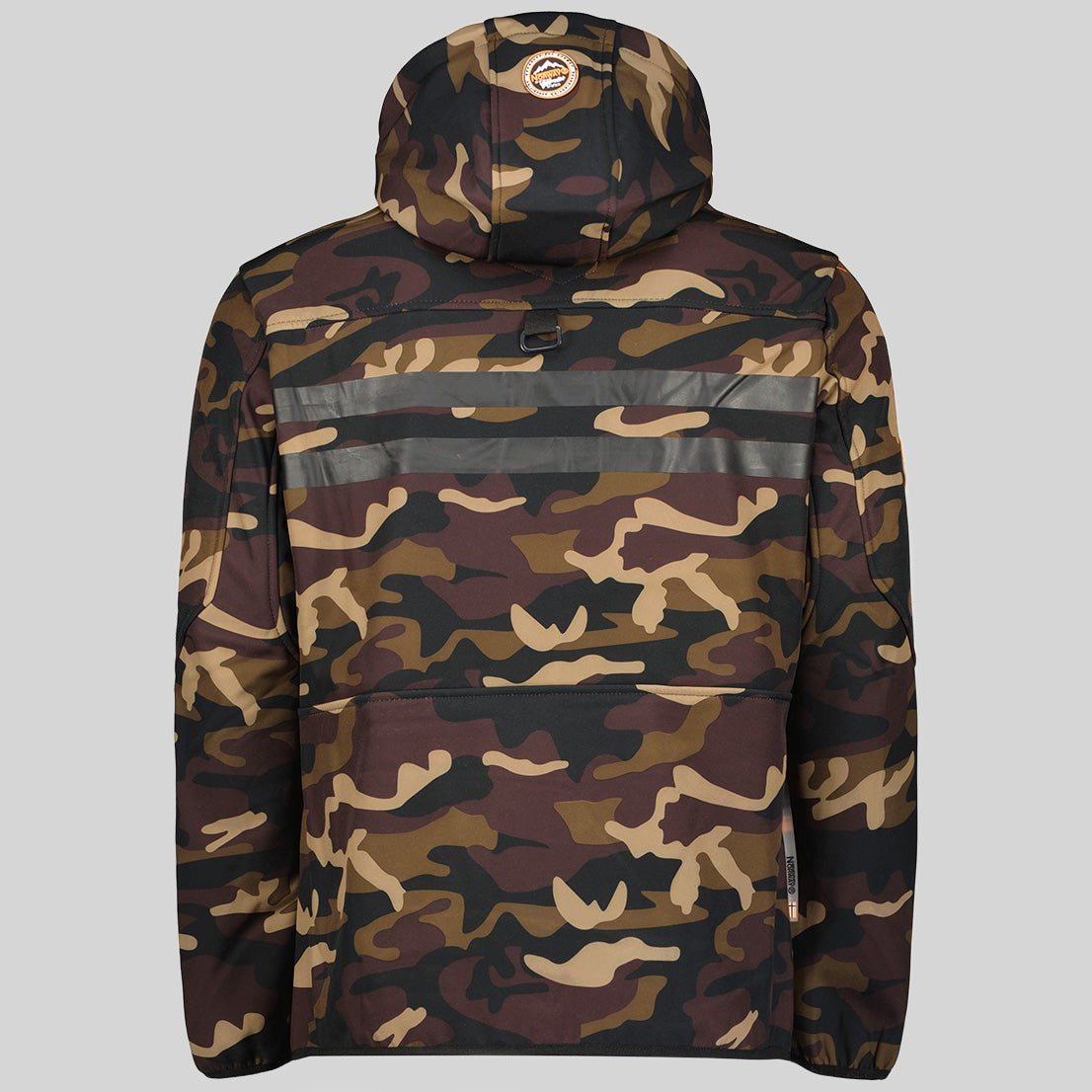 geographical-norway-royaute-camo-herren-softshelljacke-camo-kaki-orange-gr-e-l image 2
