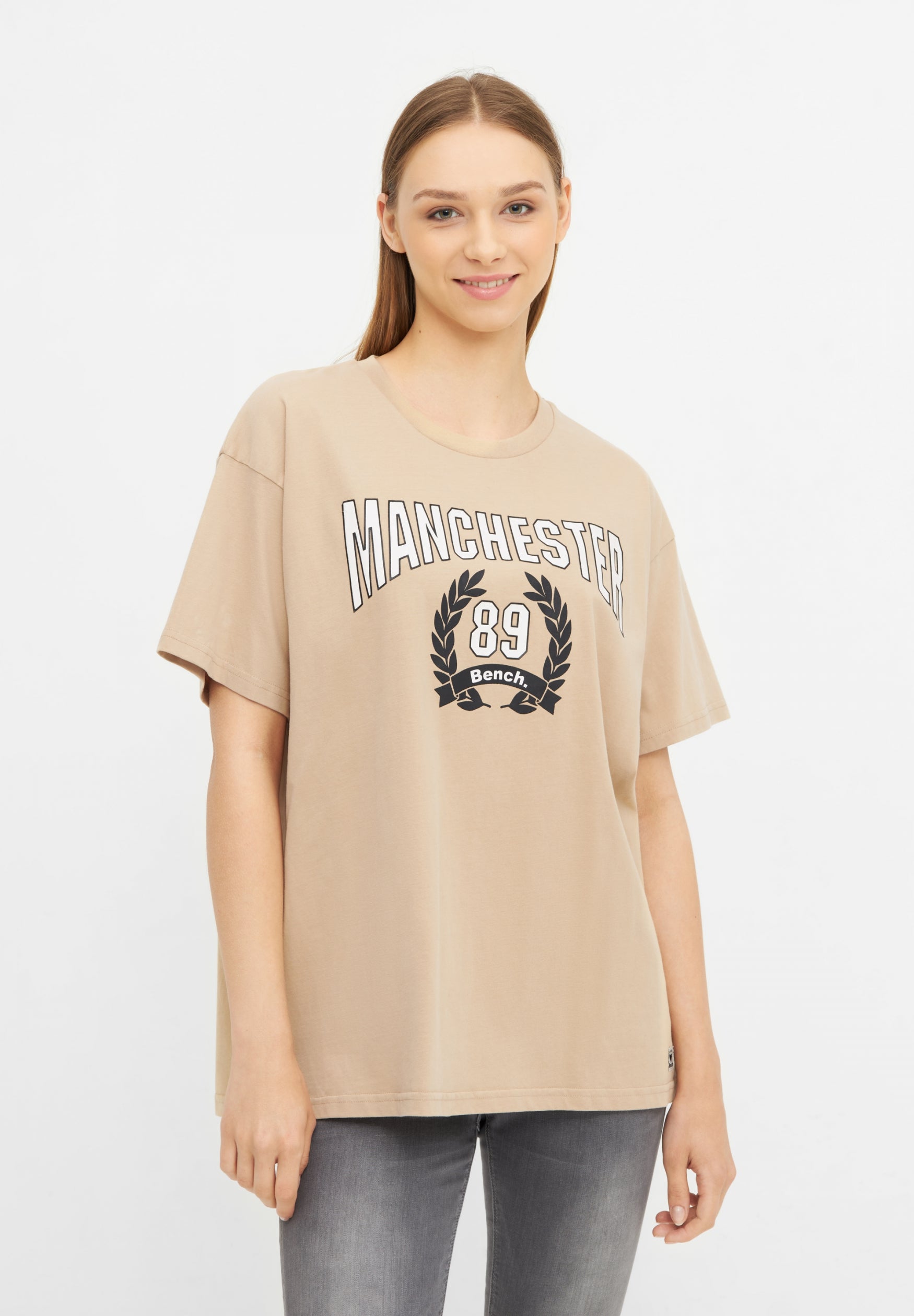bench-mora-t-shirt-damen-schwarz-baumwolle-print image 2