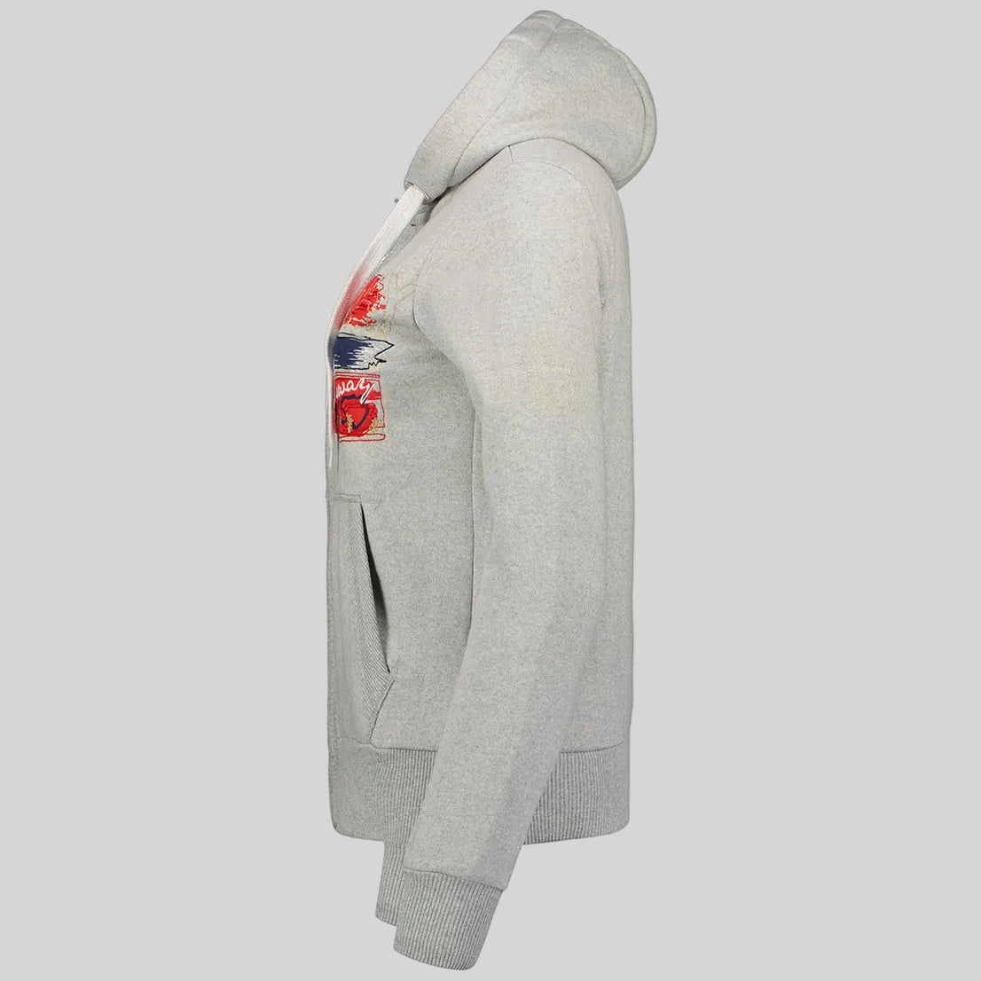 geographical-norway-gayto-damen-hoodie-hellgrau-print image 5