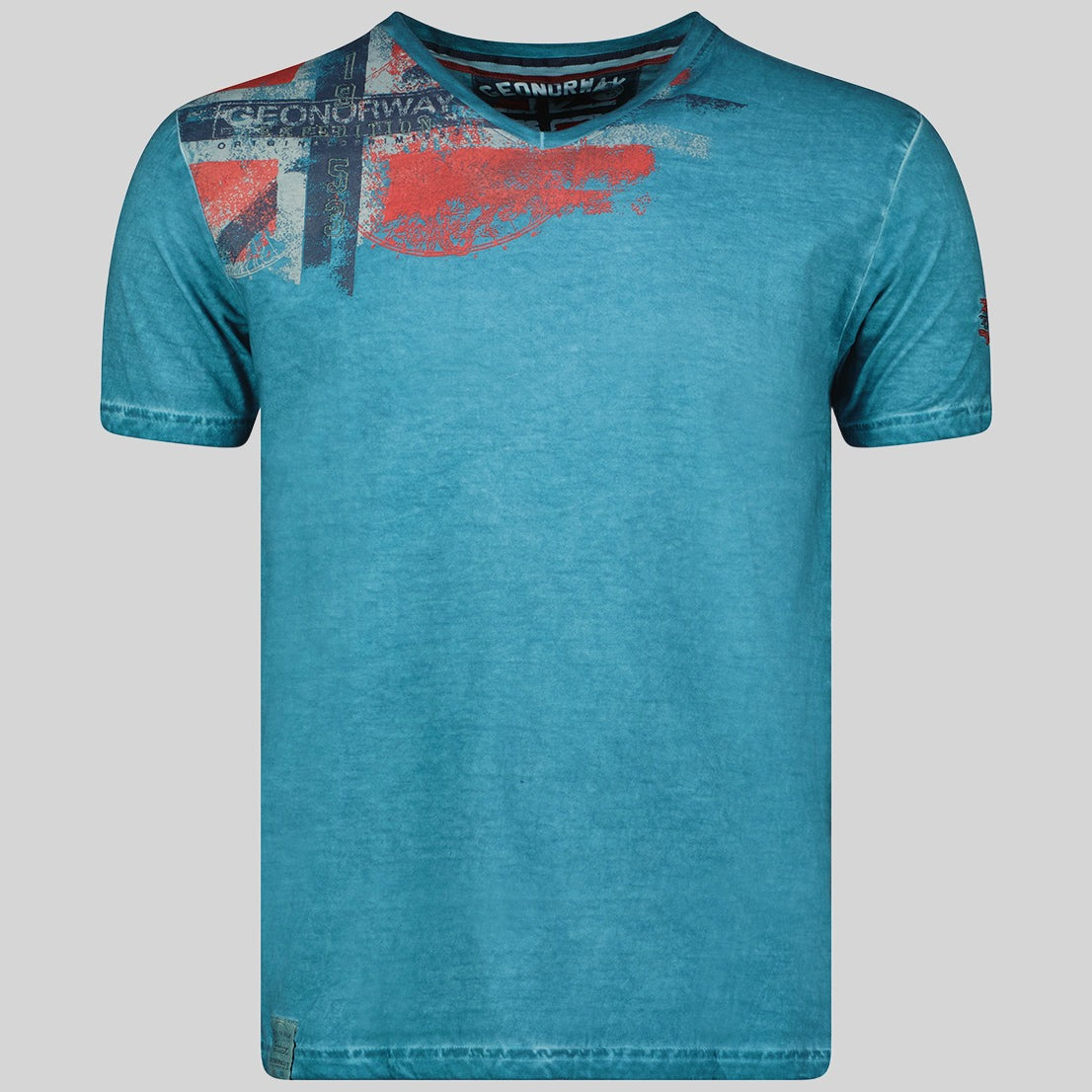 geographical-norway-jimac-herren-t-shirt-marine-xl-v-ausschnitt image 1