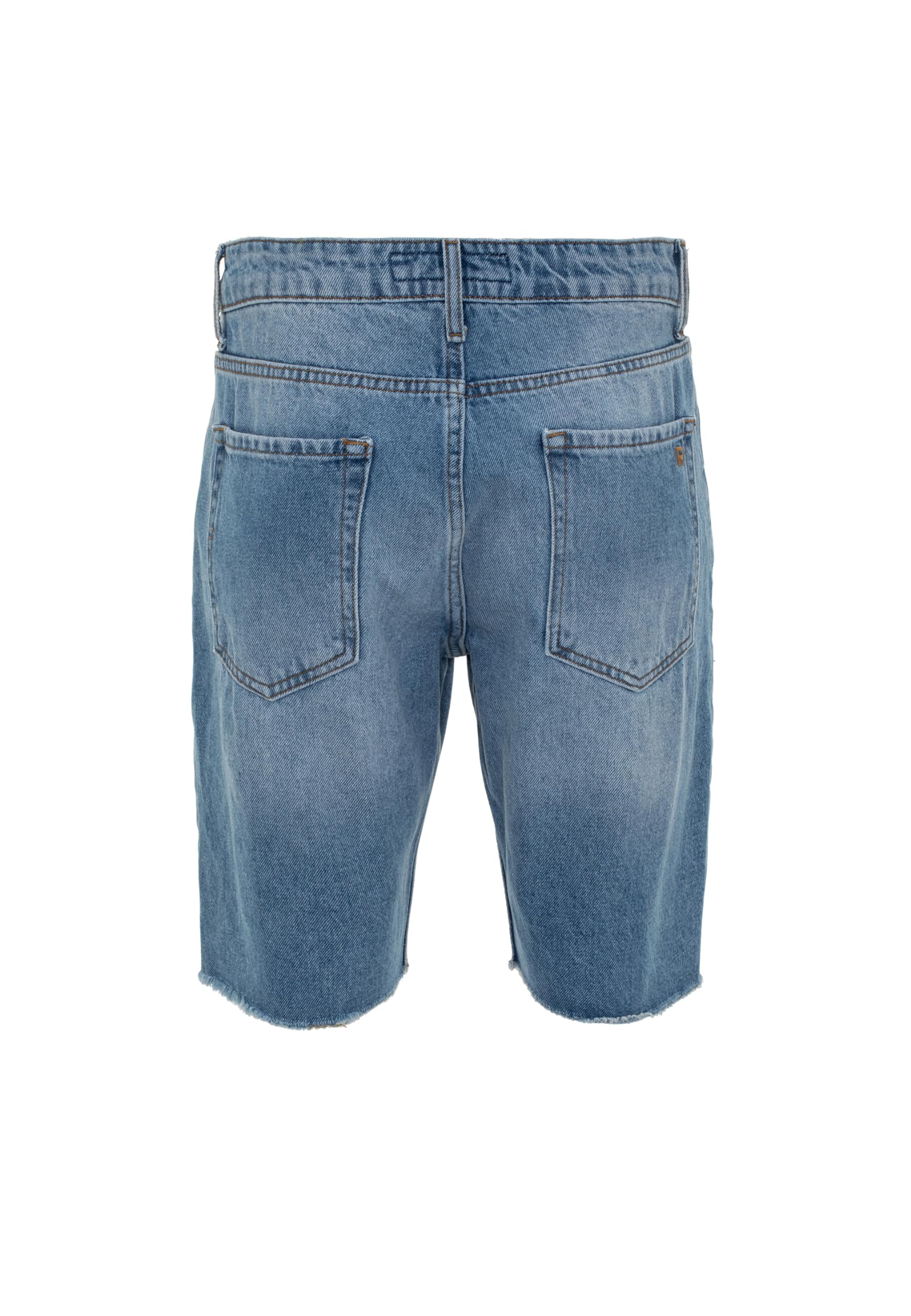 redbridge-premium-denim-shorts-jeans-herren-blau-distressed image 3