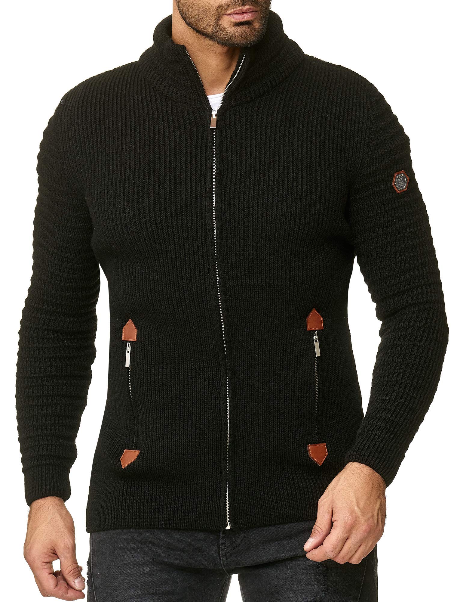 redbridge-cardigans-strickjacke-basic-luxury-stehkragen image 1