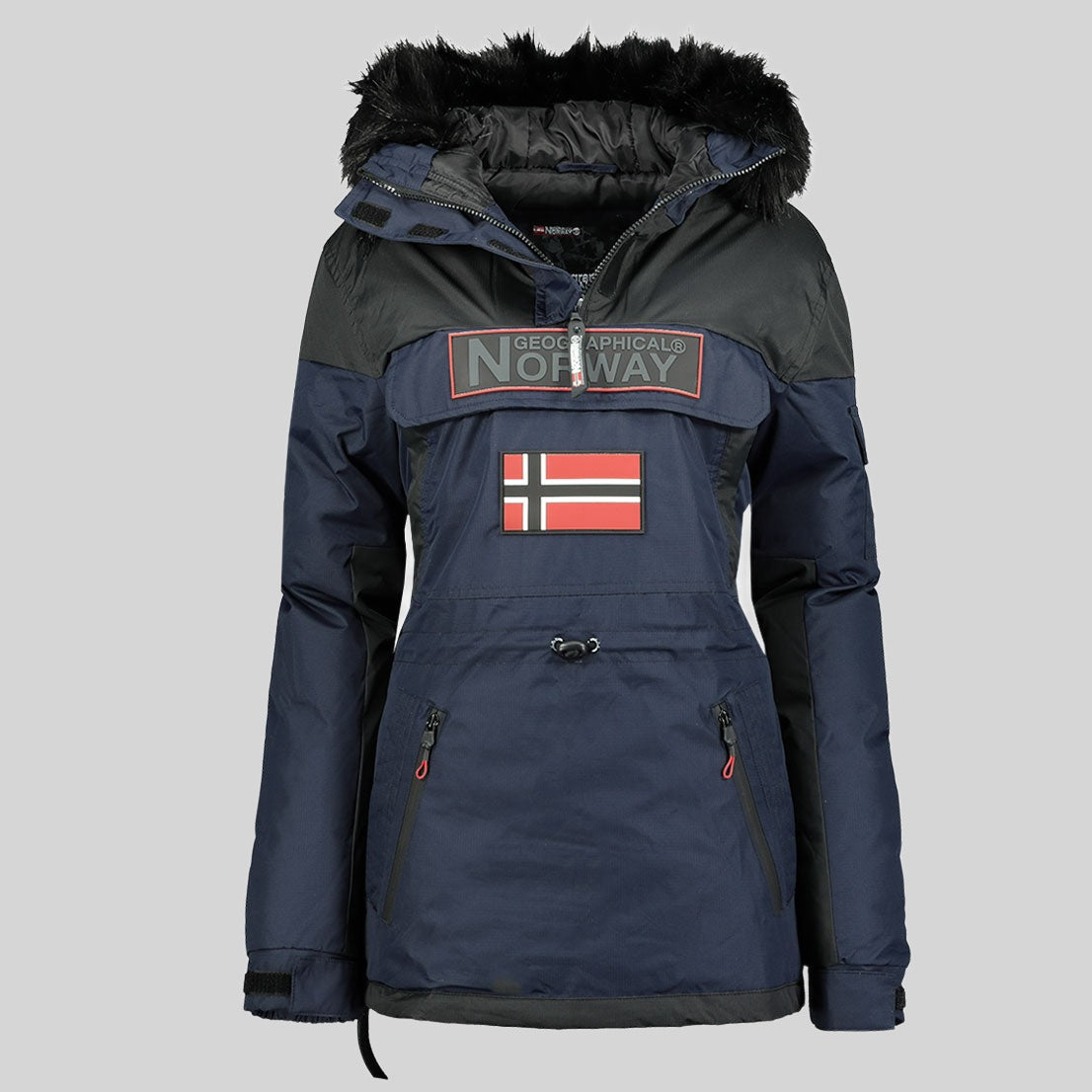geographical-norway-bruna-bergangsjacke-damen-marine-m-kapuze image 8