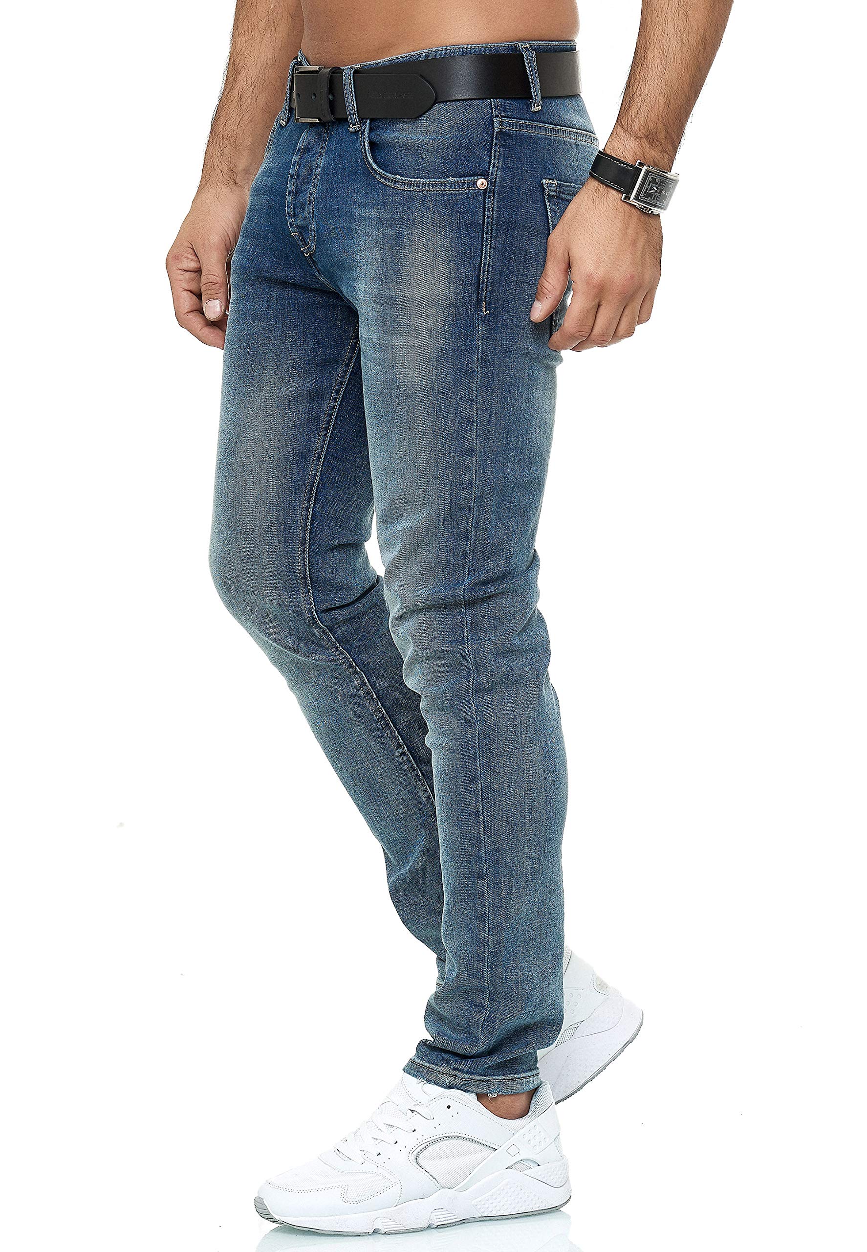 redbridge-jeans-herren-regular-slim-fit-denim-stretch-blau-m4251 image 2