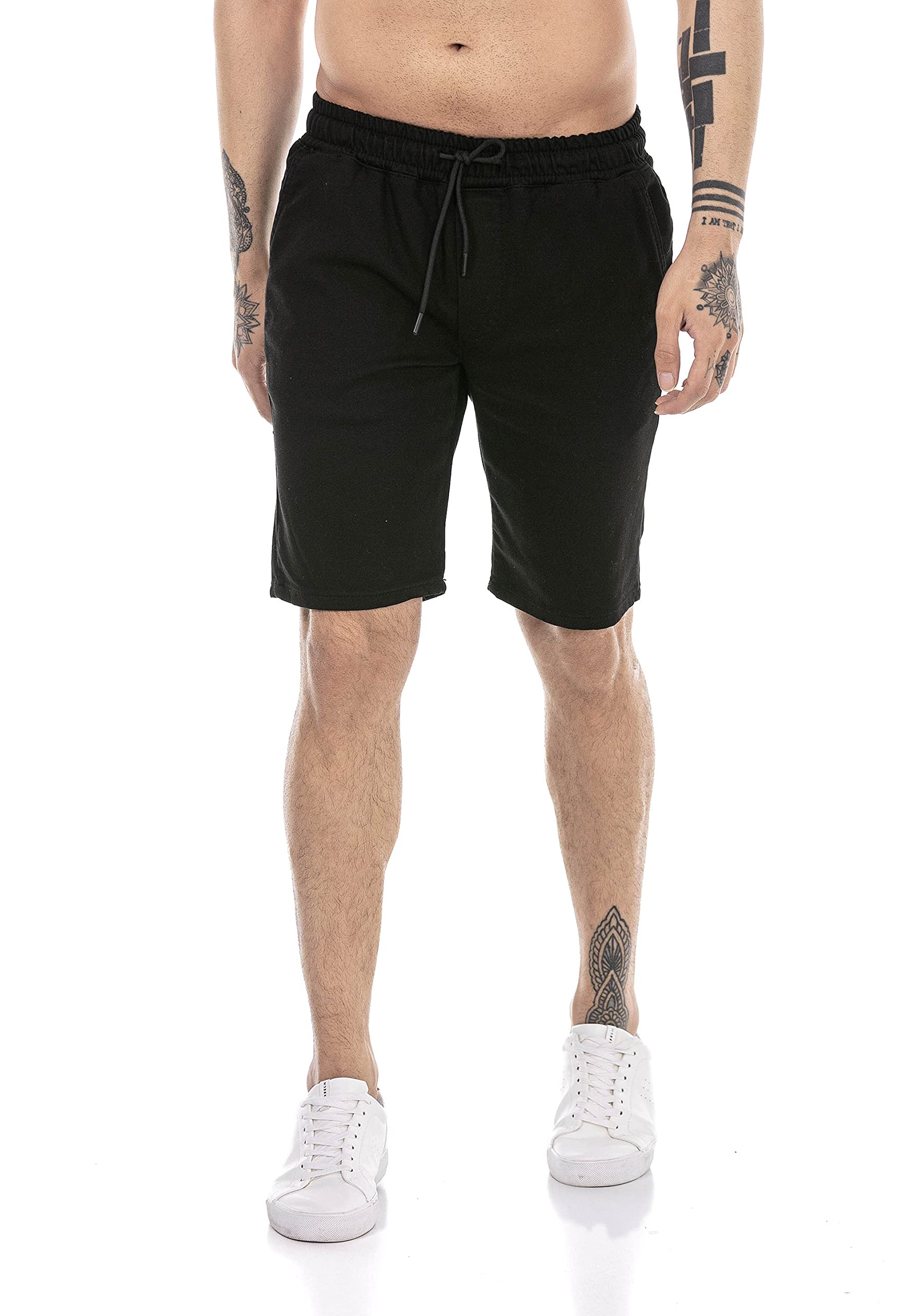 redbridge-shorts-herren-sweat-bermuda-kurze-hose-schwarz image 2