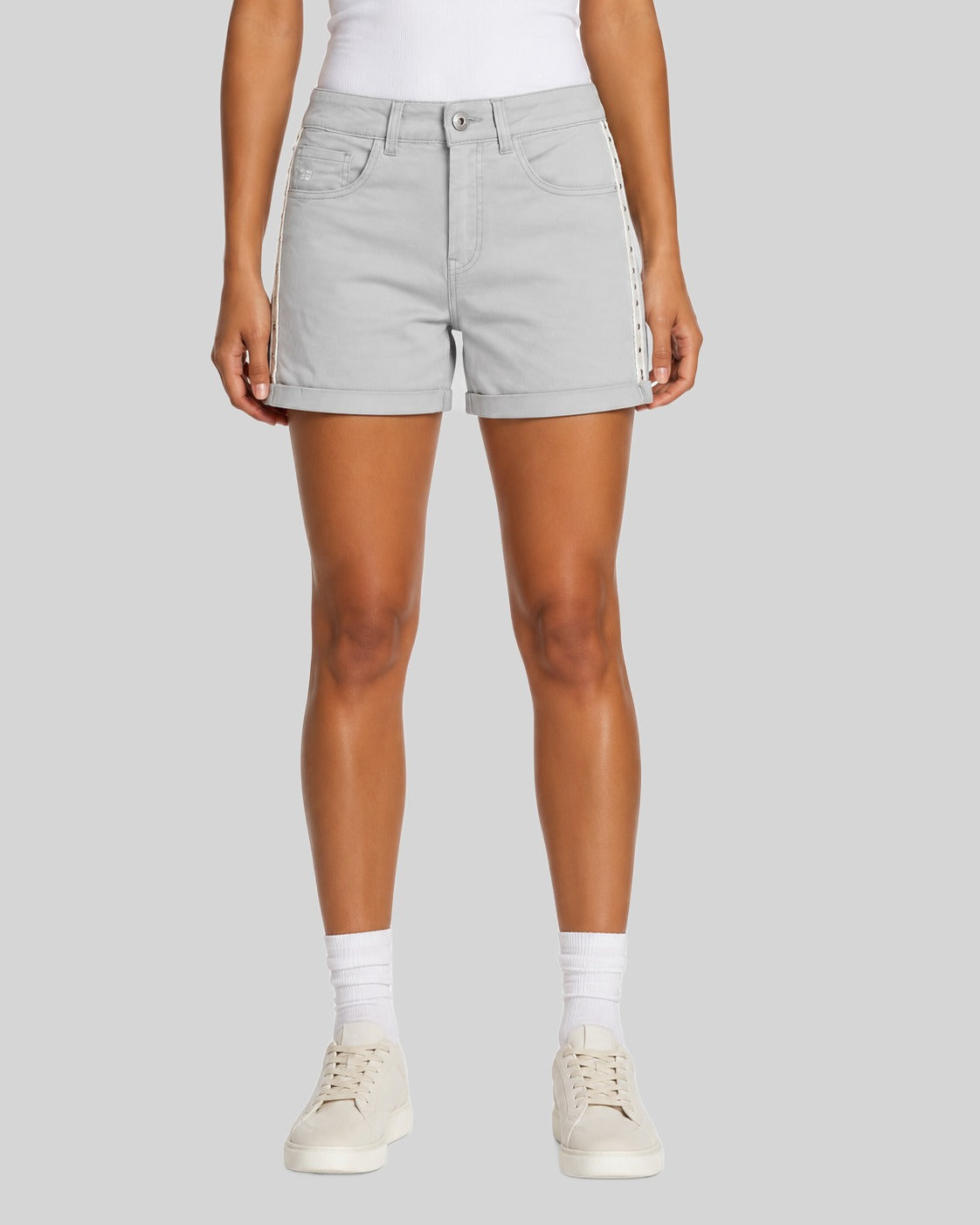 geographical-norway-perlate-bermuda-damen-hellgrau-stretch image 1