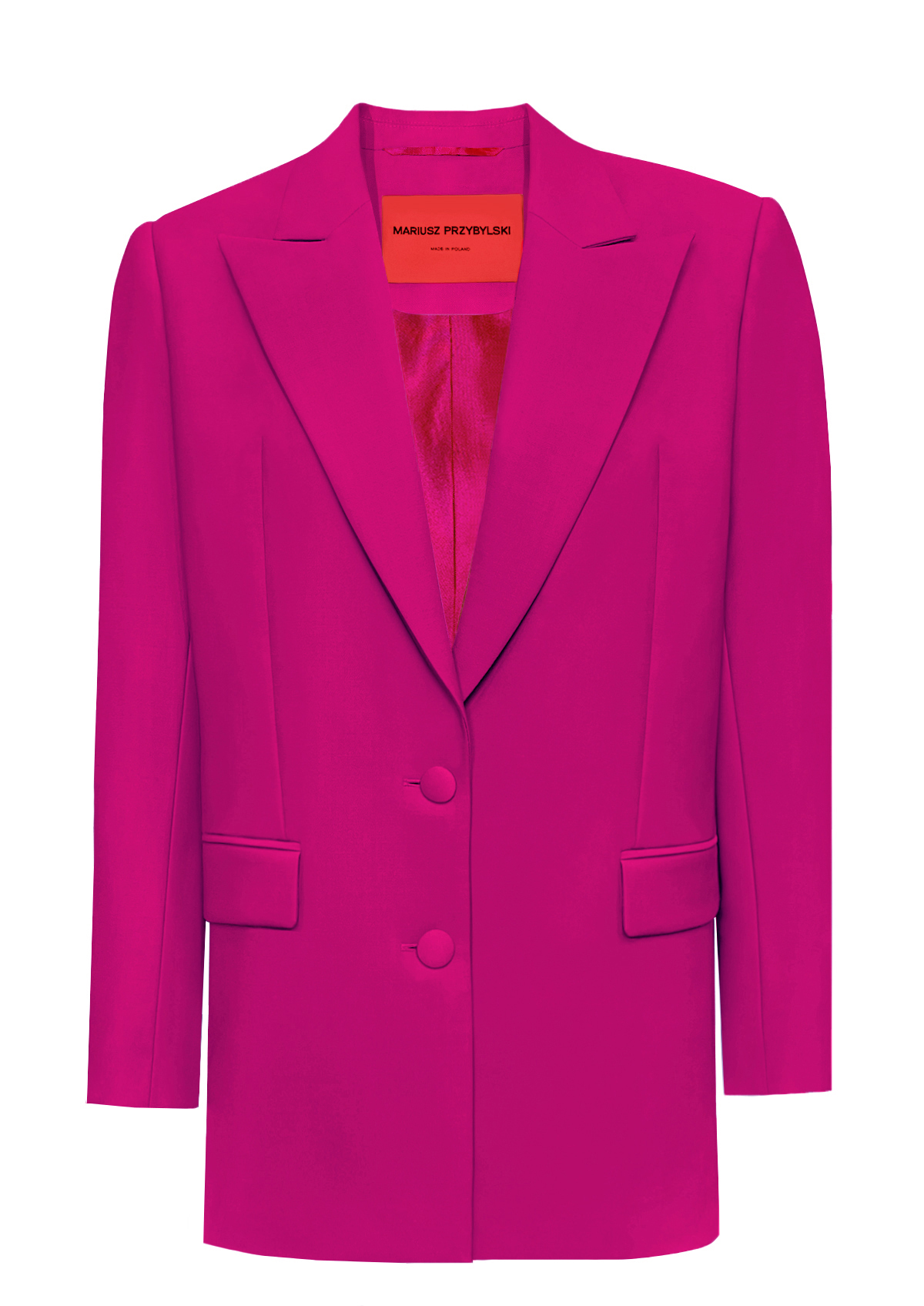 mariusz-przybylski-oversize-blazer-damen-fuchsia image 1