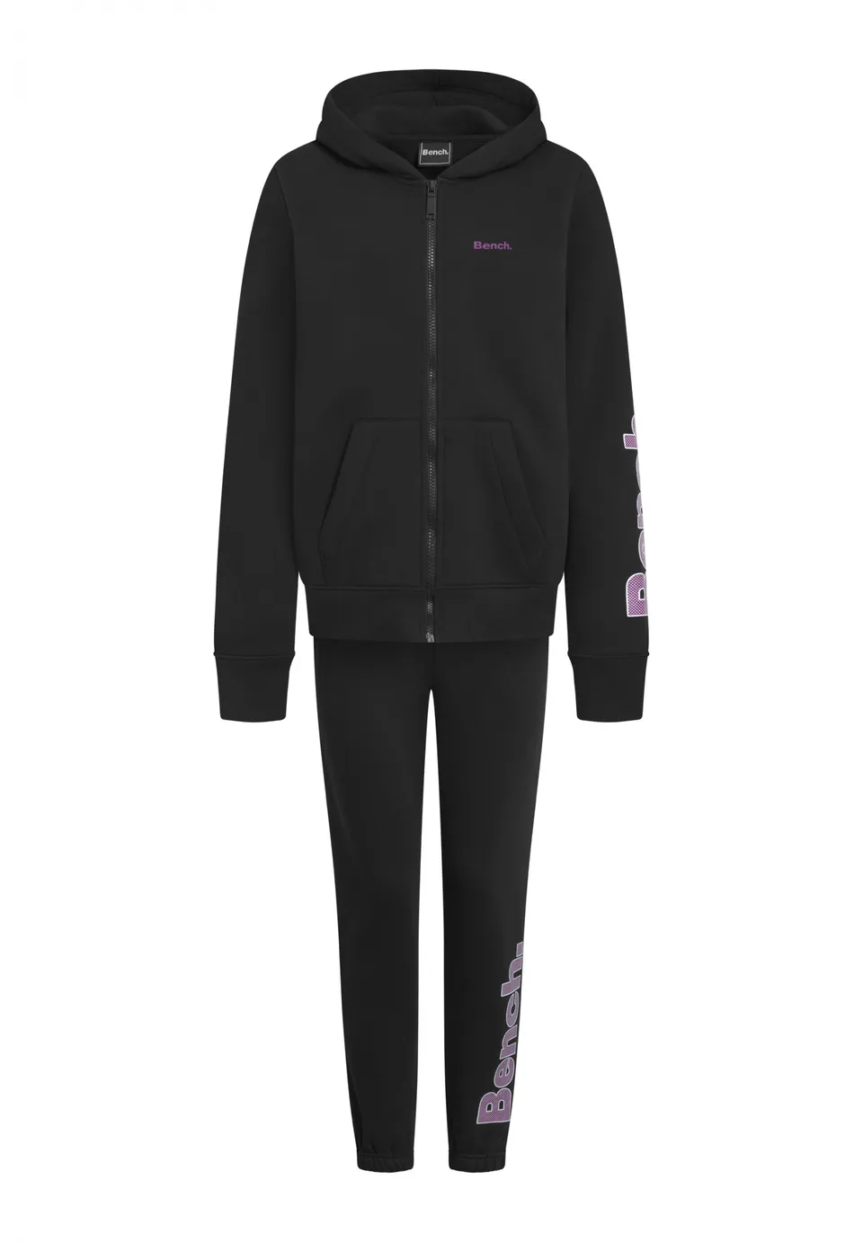 bench-marcie-trainingsanzug-m-dchen-black-2-teilig image 1