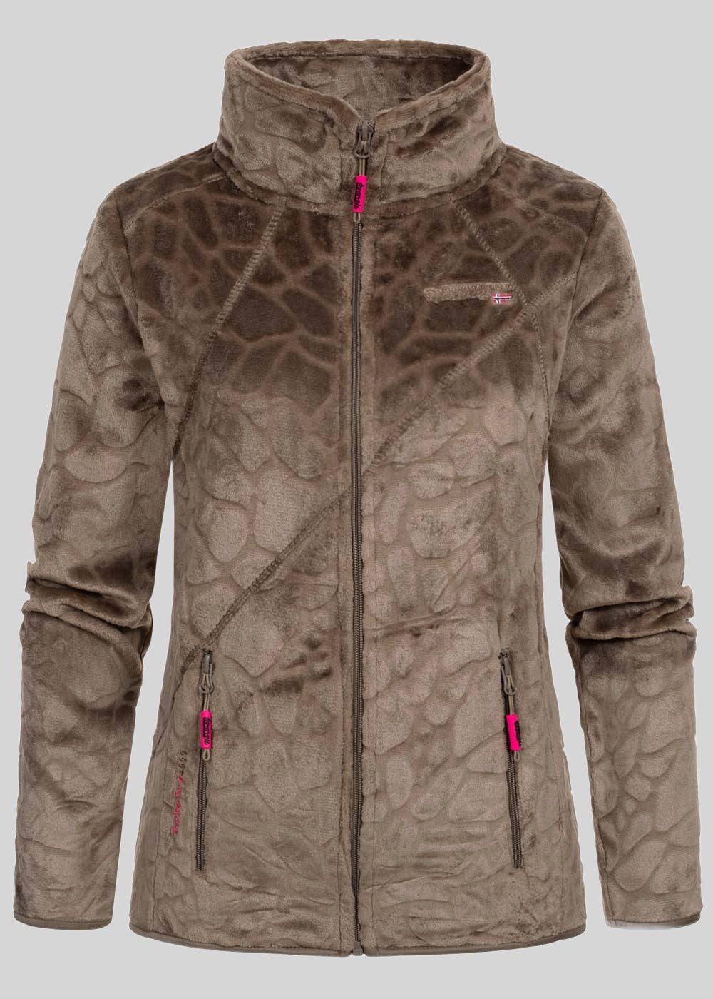 geographical-norway-univers-damen-fleecejacke-schwarz-stickerei image 4