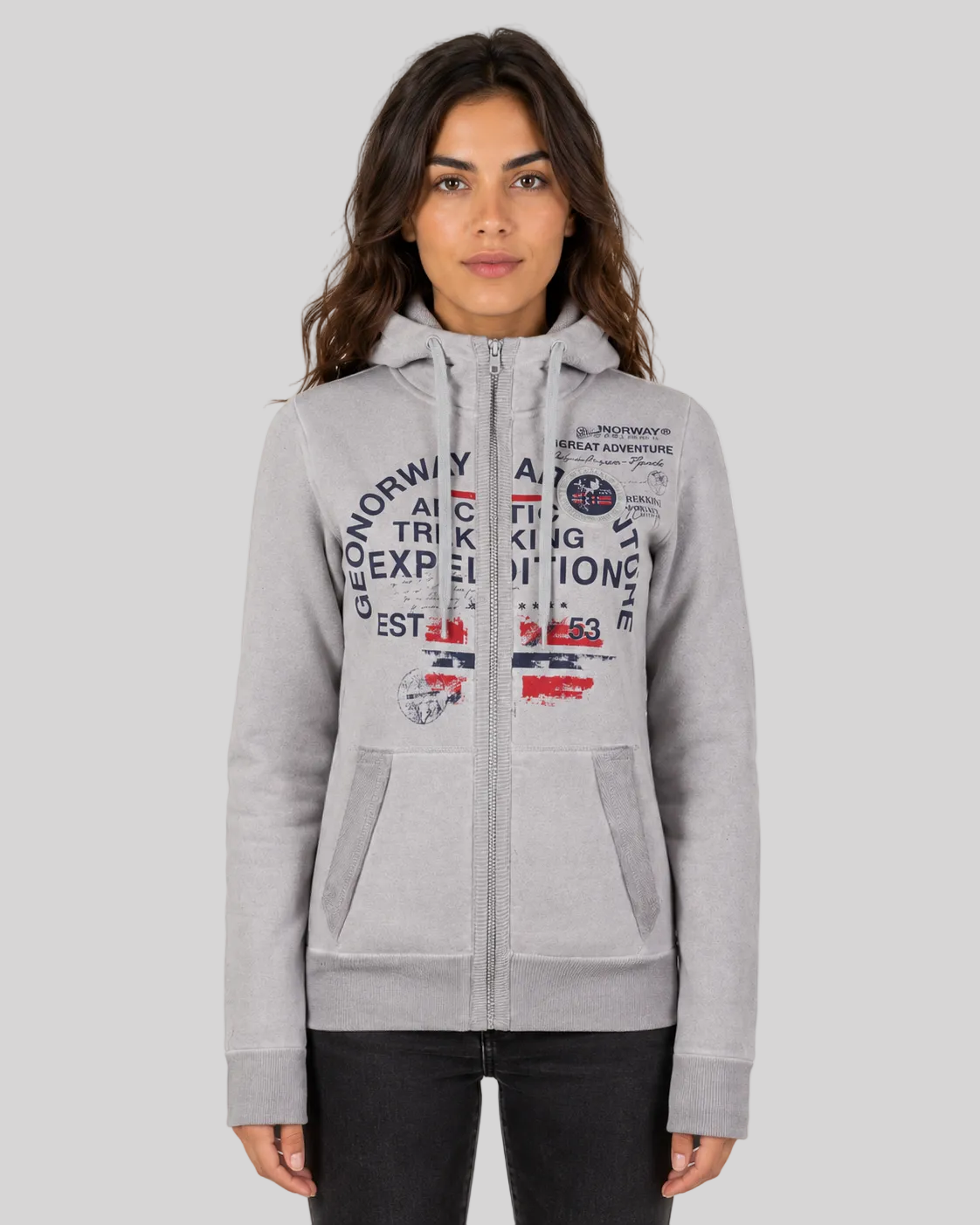 geographical-norway-gergen-kapuzenjacke-damen-mit-rei-verschluss image 6