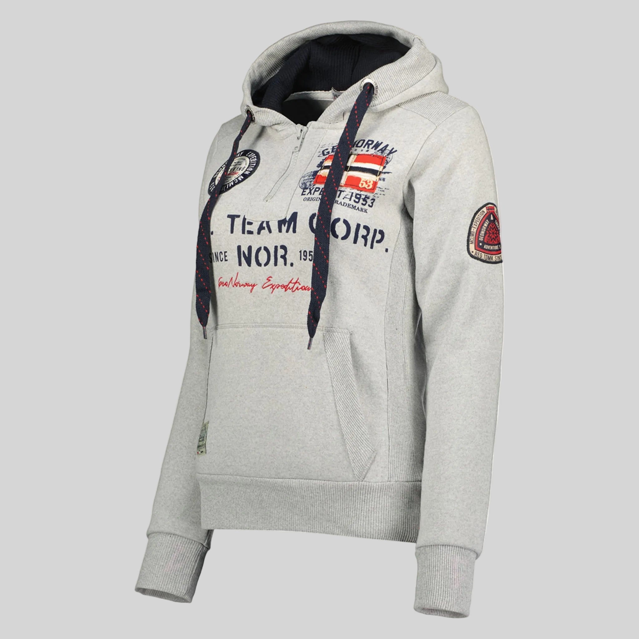 geographical-norway-goptaine-damen-sweatshirt-mit-kapuze-schwarz-s image 3