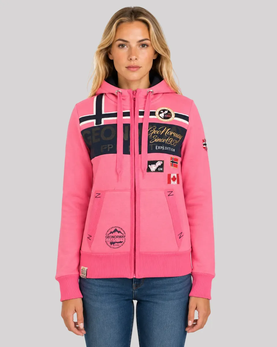 geographical-norway-garadock-damen-kapuzenjacke-schwarz image 1