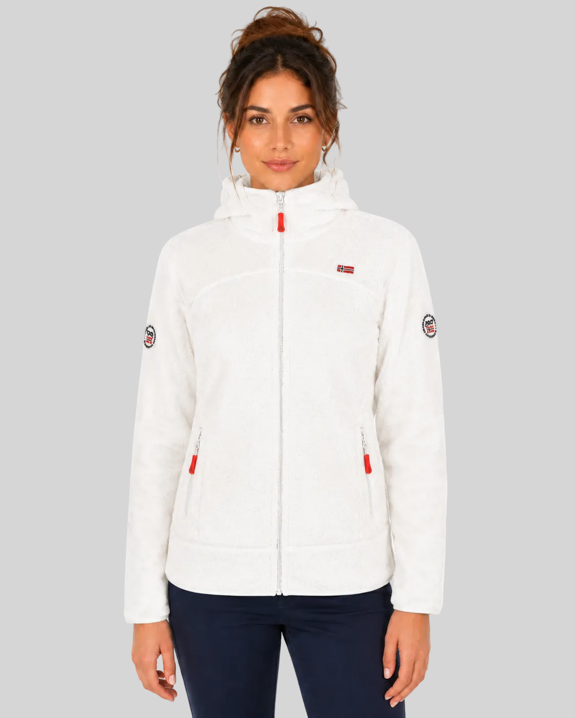 geographical-norway-upalood-fleecejacke-damen-marine-mit-kapuze image 6