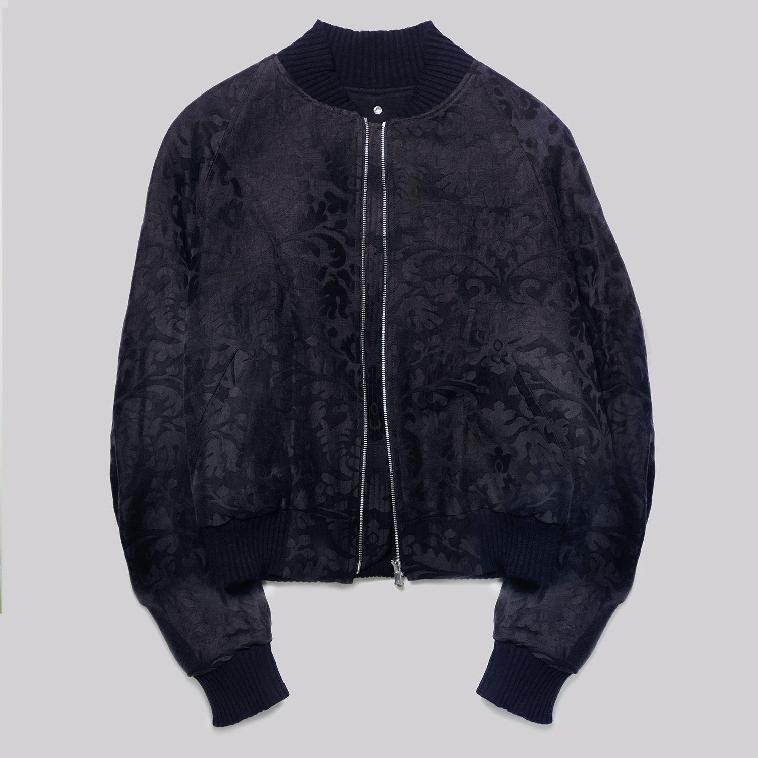 milk-of-lime-garments-jacquard-bomber-jacket-bomberjacke-nature image 1