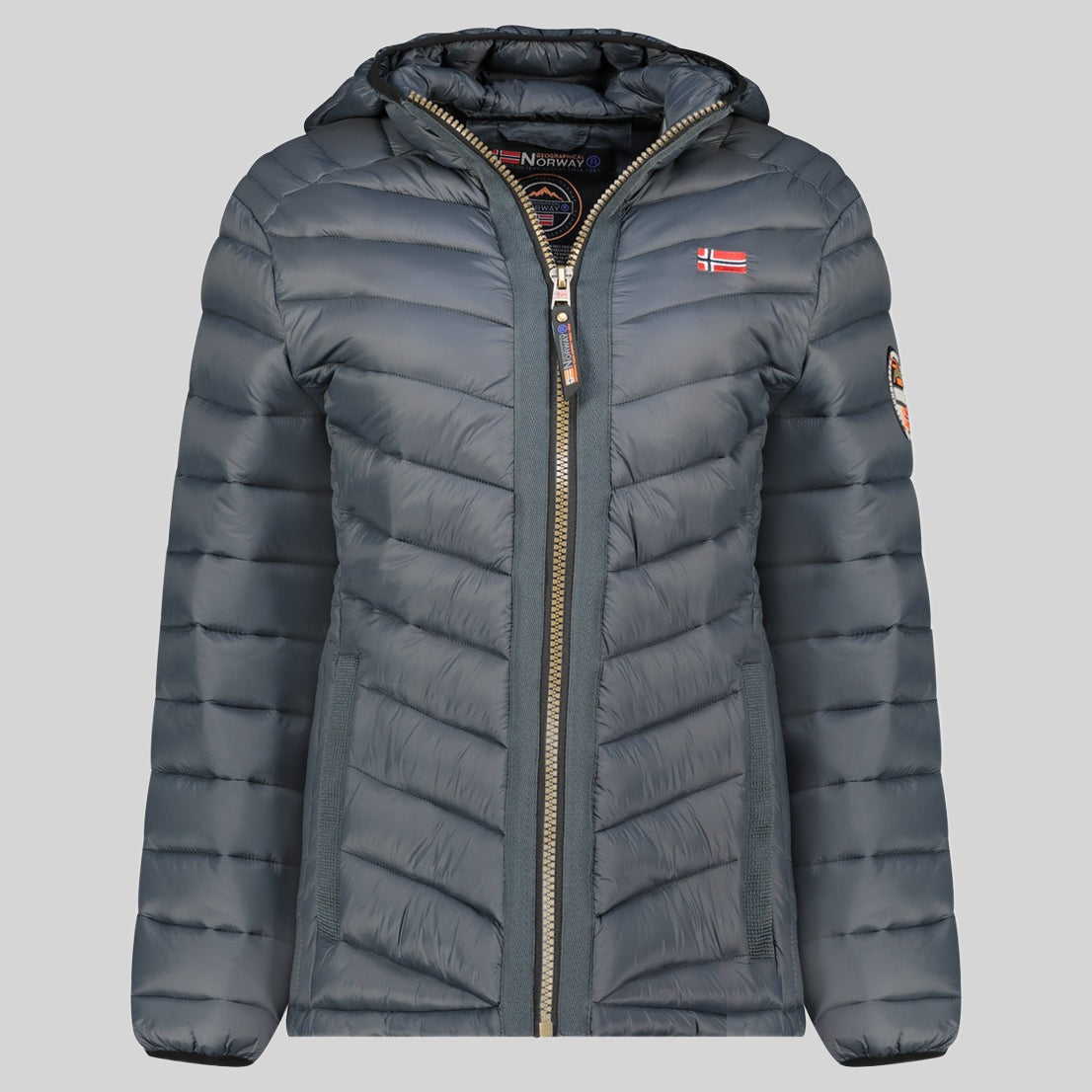 geographical-norway-carliti-hood-damen-steppjacke-mit-kapuze-schwarz-s image 3