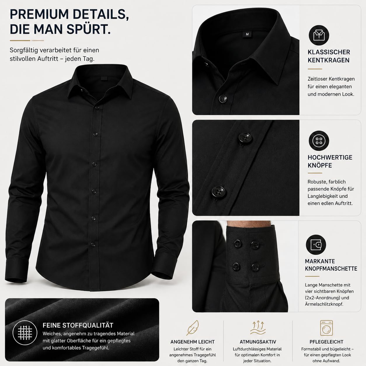 redbridge-hemden-langarmhemd-slim-fit-herren-3xl-schwarz image 4