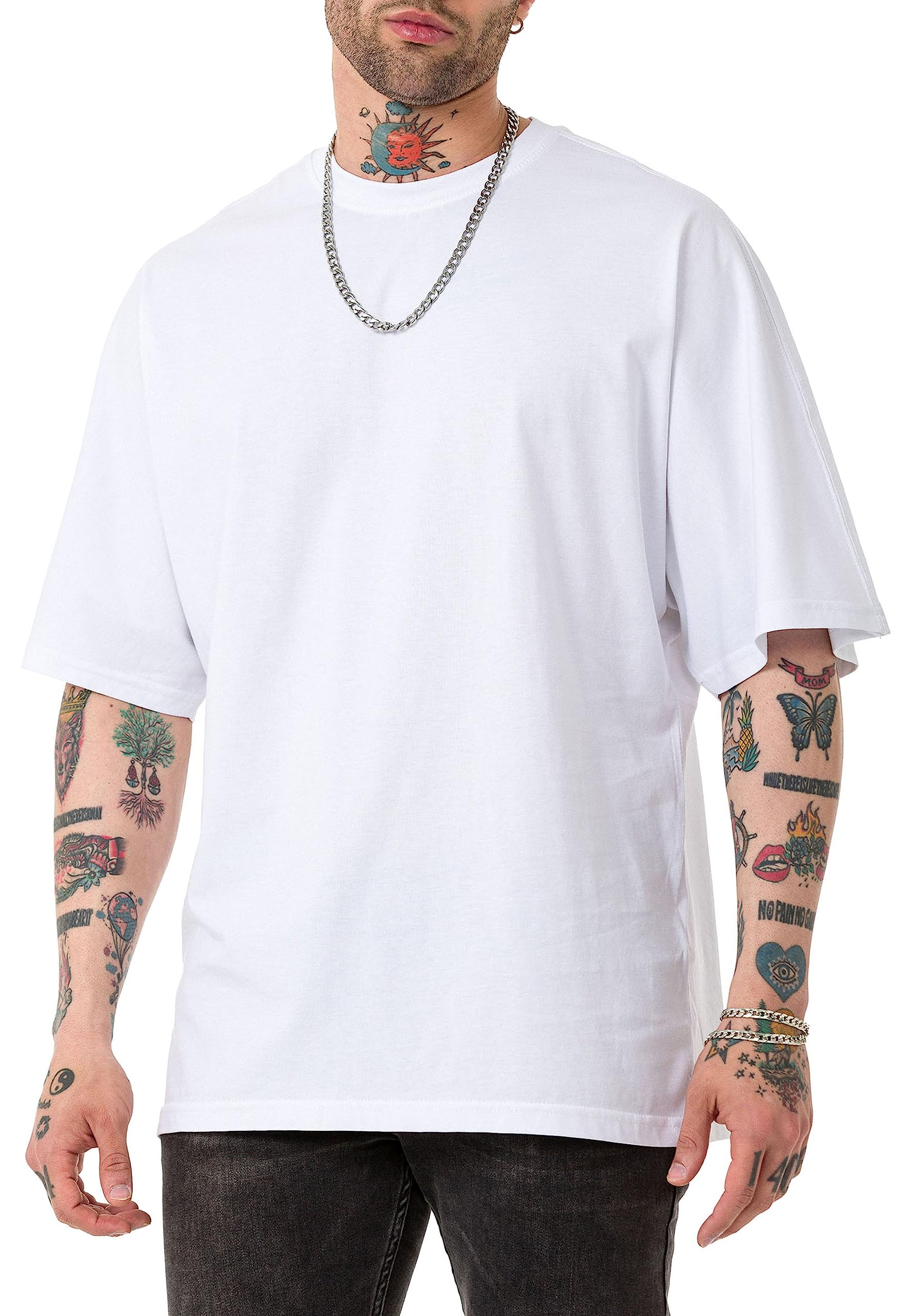 redbridge-around-m1372-t-shirt-herren-baumwolle-oversized image 2