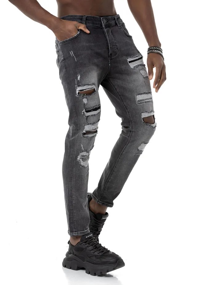 redbridge-jeans-denim-pants-herren-blau-destroyed-29w-32l image 1