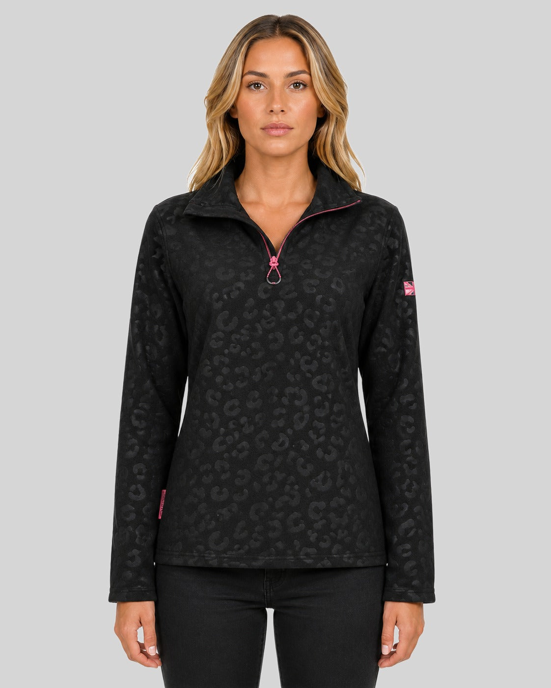 geographical-norway-uminie-hz-fleecejacke-damen-schwarz-leo image 1