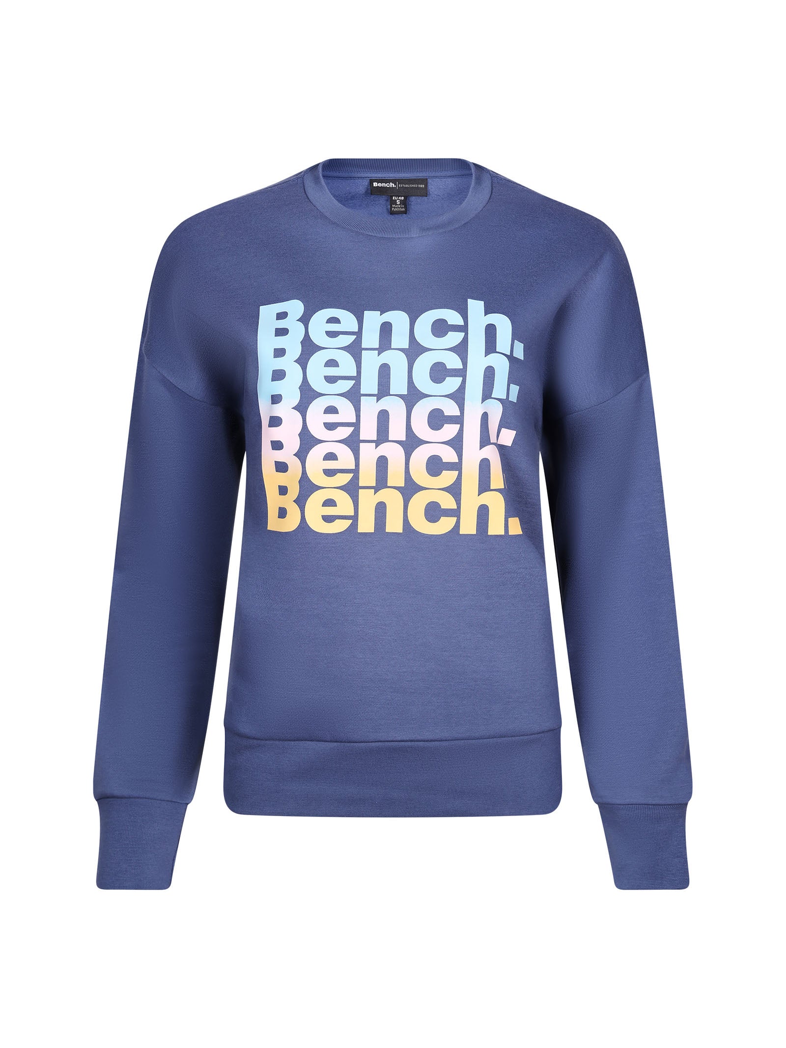 bench-olline-sweatshirt-damen-white-logo-baumwollmix image 6