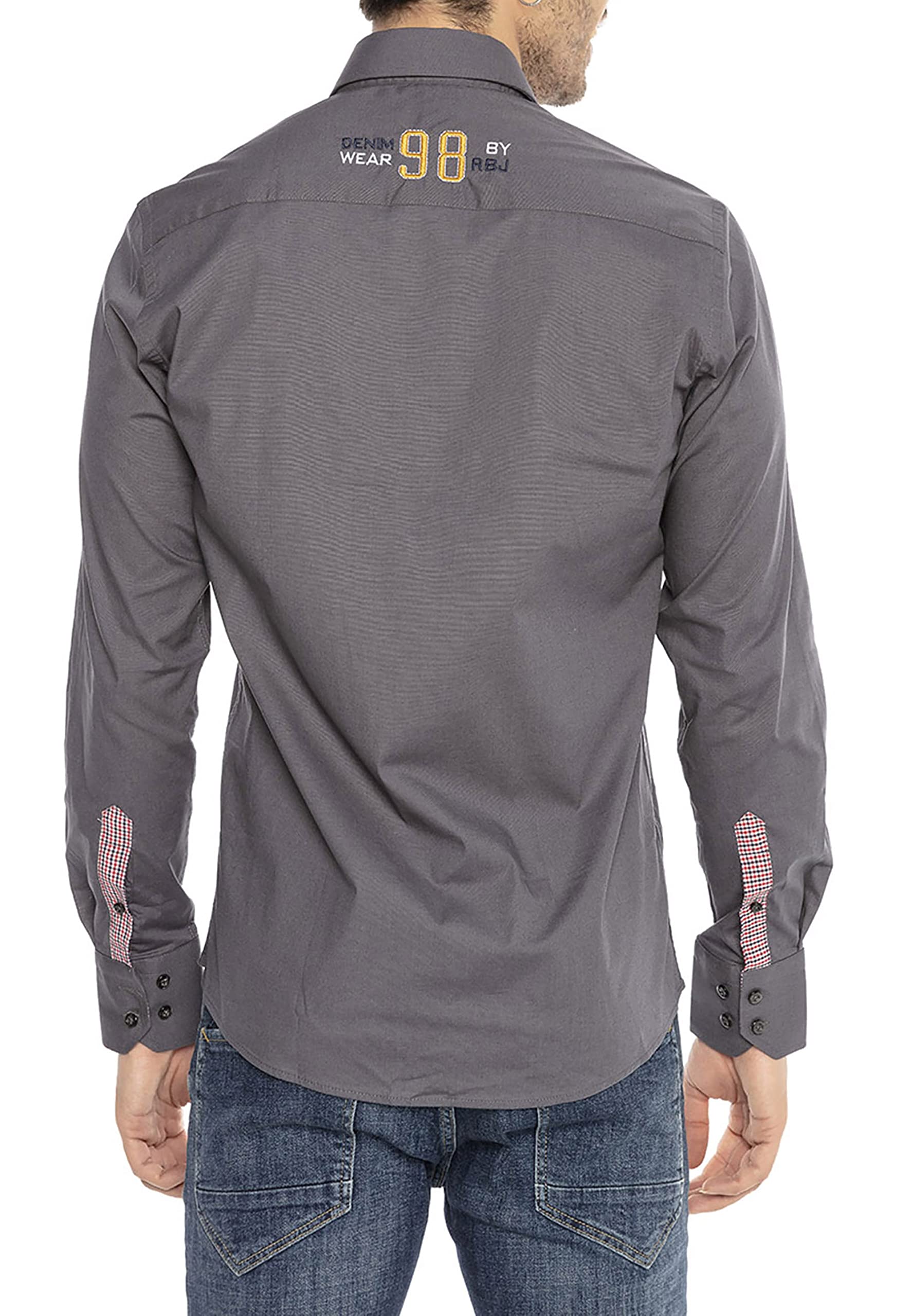 redbridge-premium-langarm-hemd-herren-s-wei-baumwolle image 4