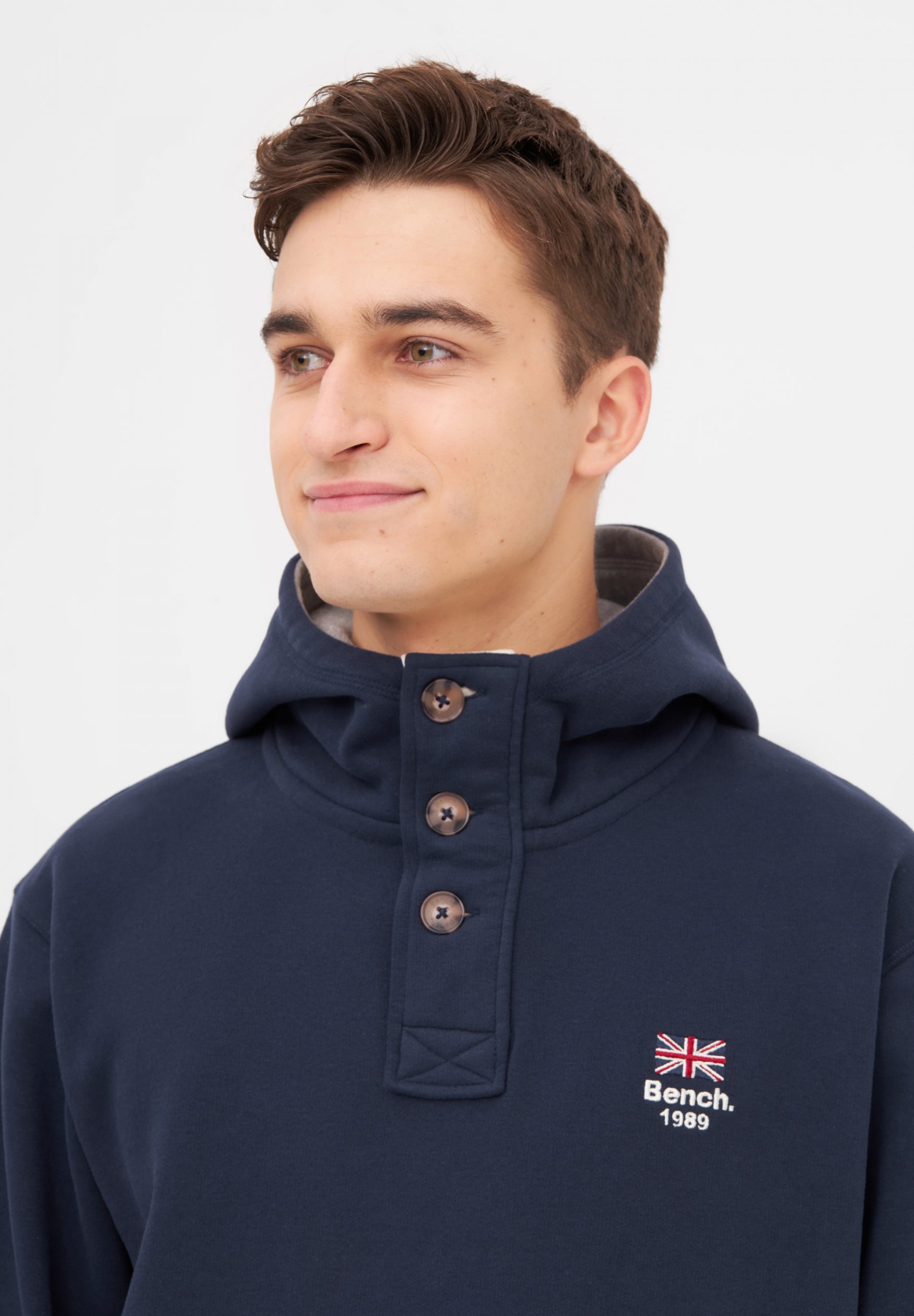 bench-kalmar-hoodie-herren-maritime-blue-knopfleiste image 8