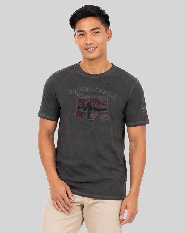 geographical-norway-jotz-t-shirt-herren-schwarz-rundhals-print image 1