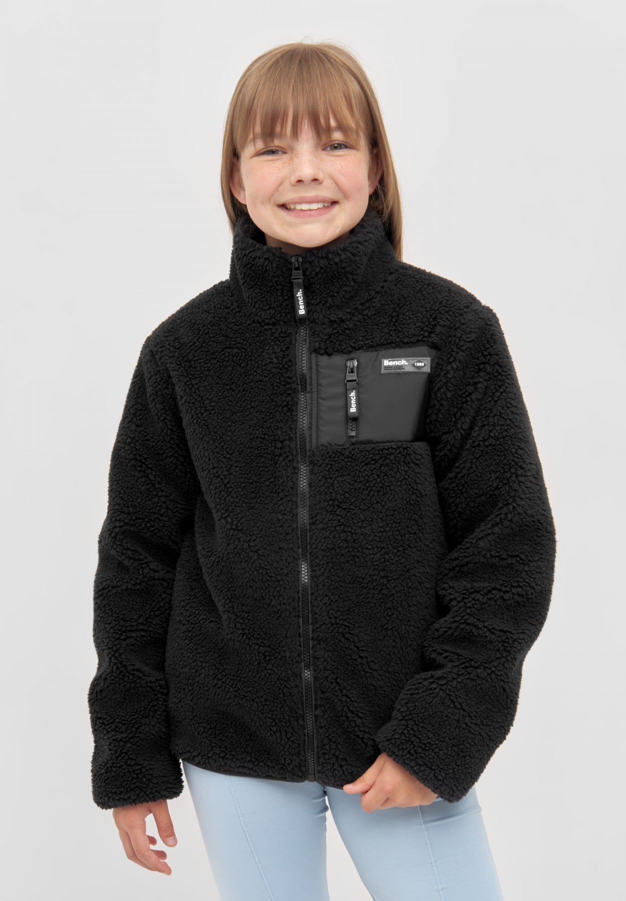 bench-hensley-fleecejacke-m-dchen-black-teddy image 2