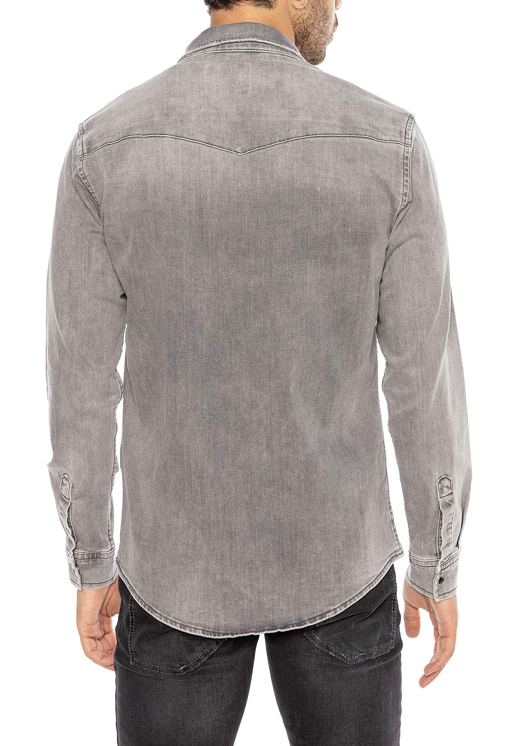 redbridge-jeanshemd-herren-langarm-blau-premium-denim-regular image 5