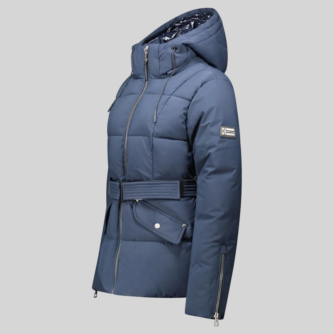geographical-norway-alfea-damen-blouson-marine-mit-kapuze image 4