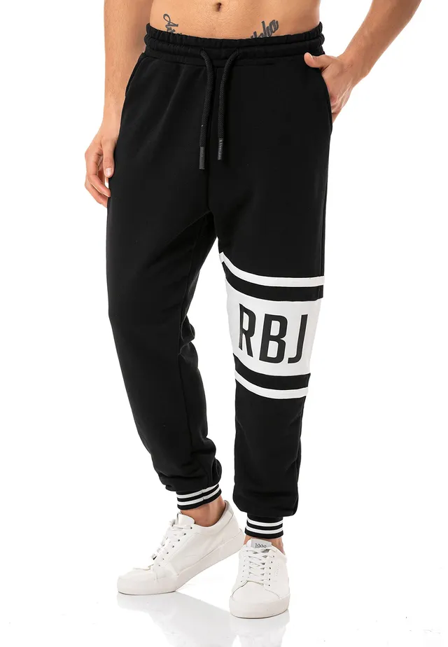 redbridge-hosen-rbj-print-m4304-jogger-herren-ecru-baumwolle image 1