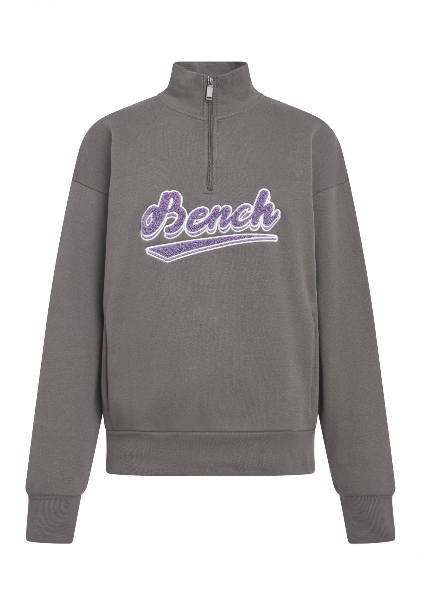 bench-andreera-sweatshirt-damen-charcoal-half-zip image 1