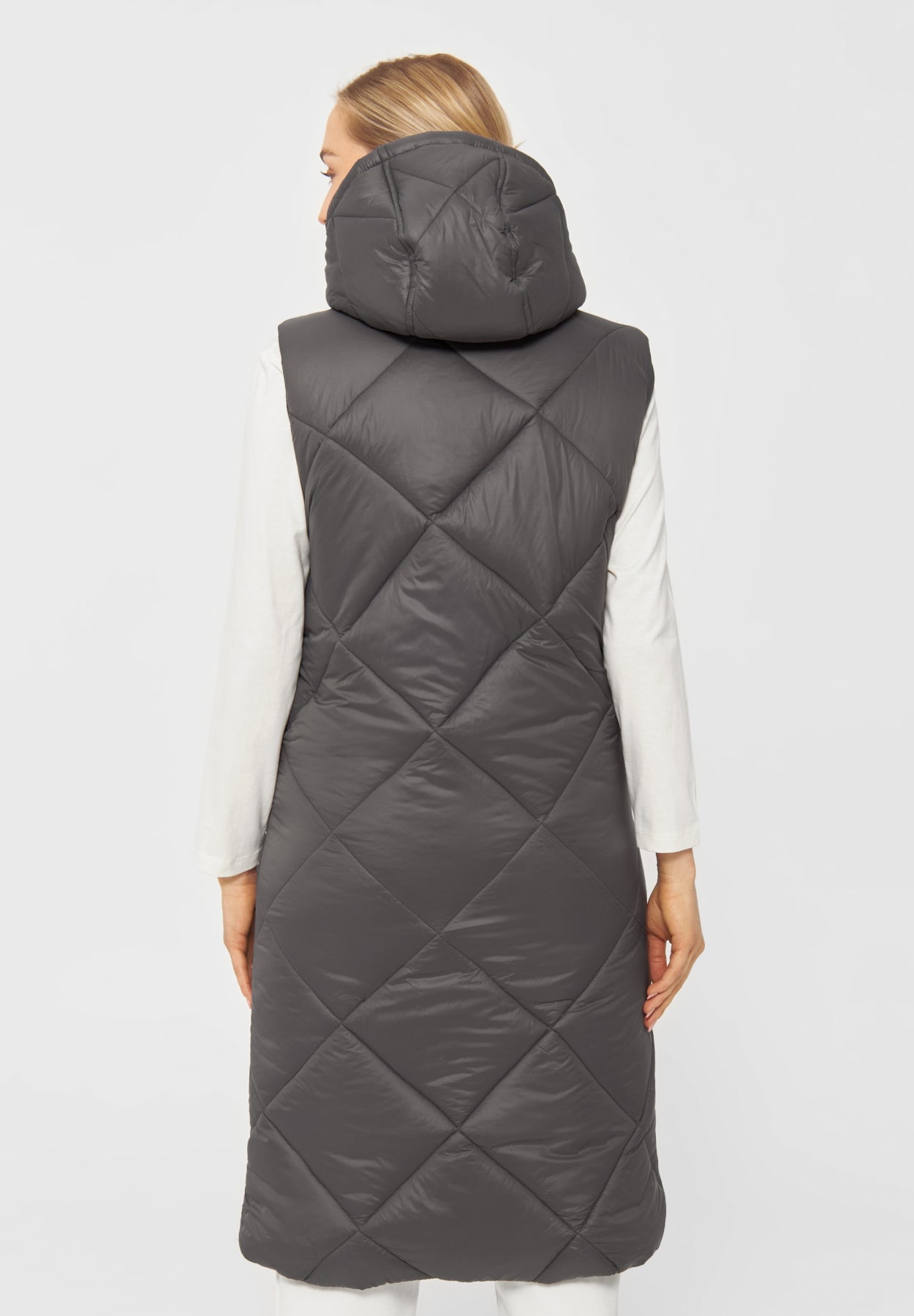 bench-nakiyah-steppweste-damen-khaki-mit-kapuze image 3