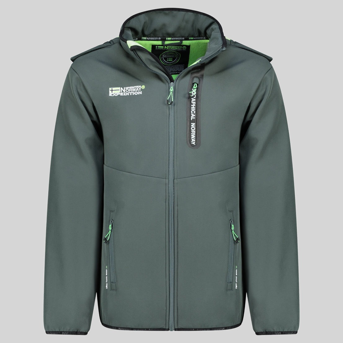 geographical-norway-toxique-herren-softshelljacke-marine-orange-kapuze image 7