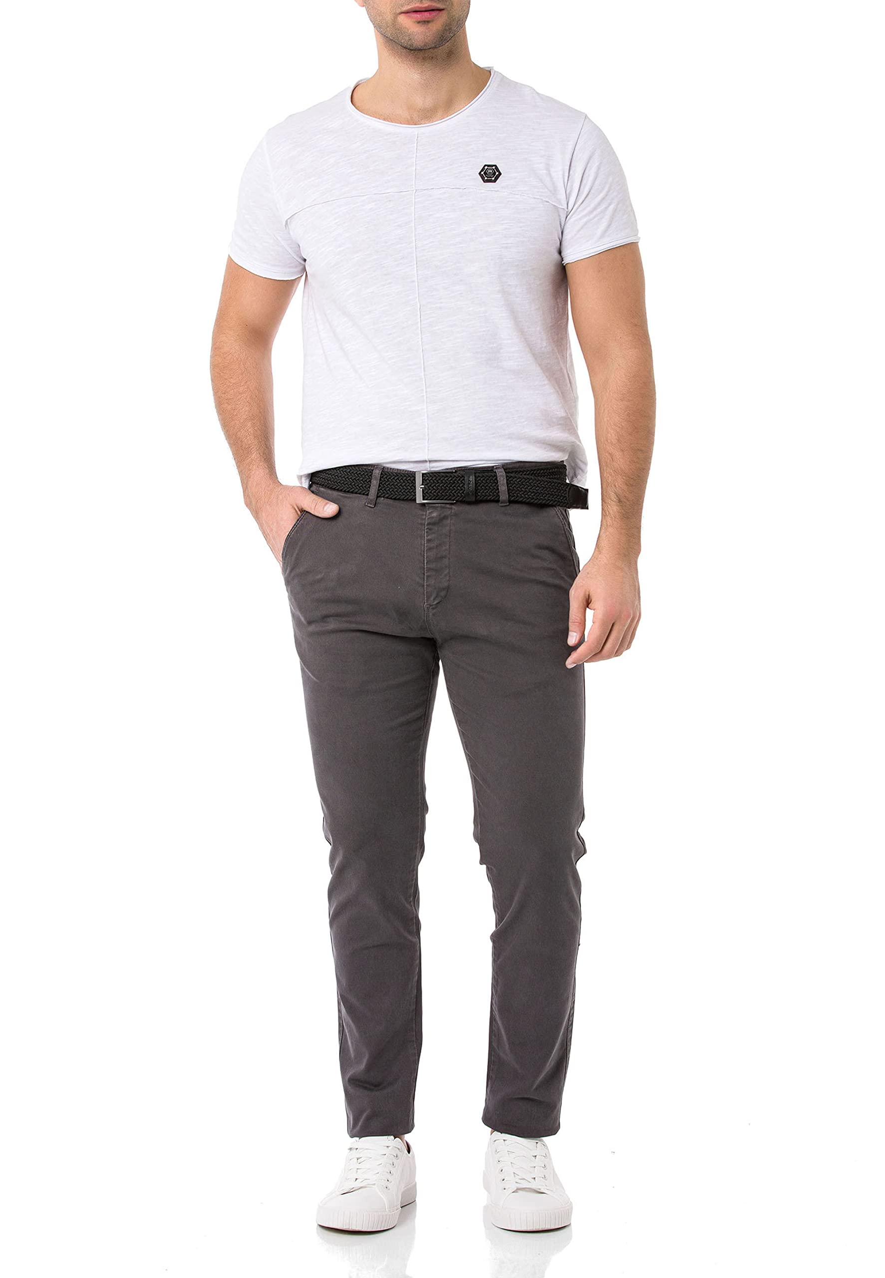 redbridge-hose-herren-chino-mit-g-rtel-khaki-29w-32l image 7