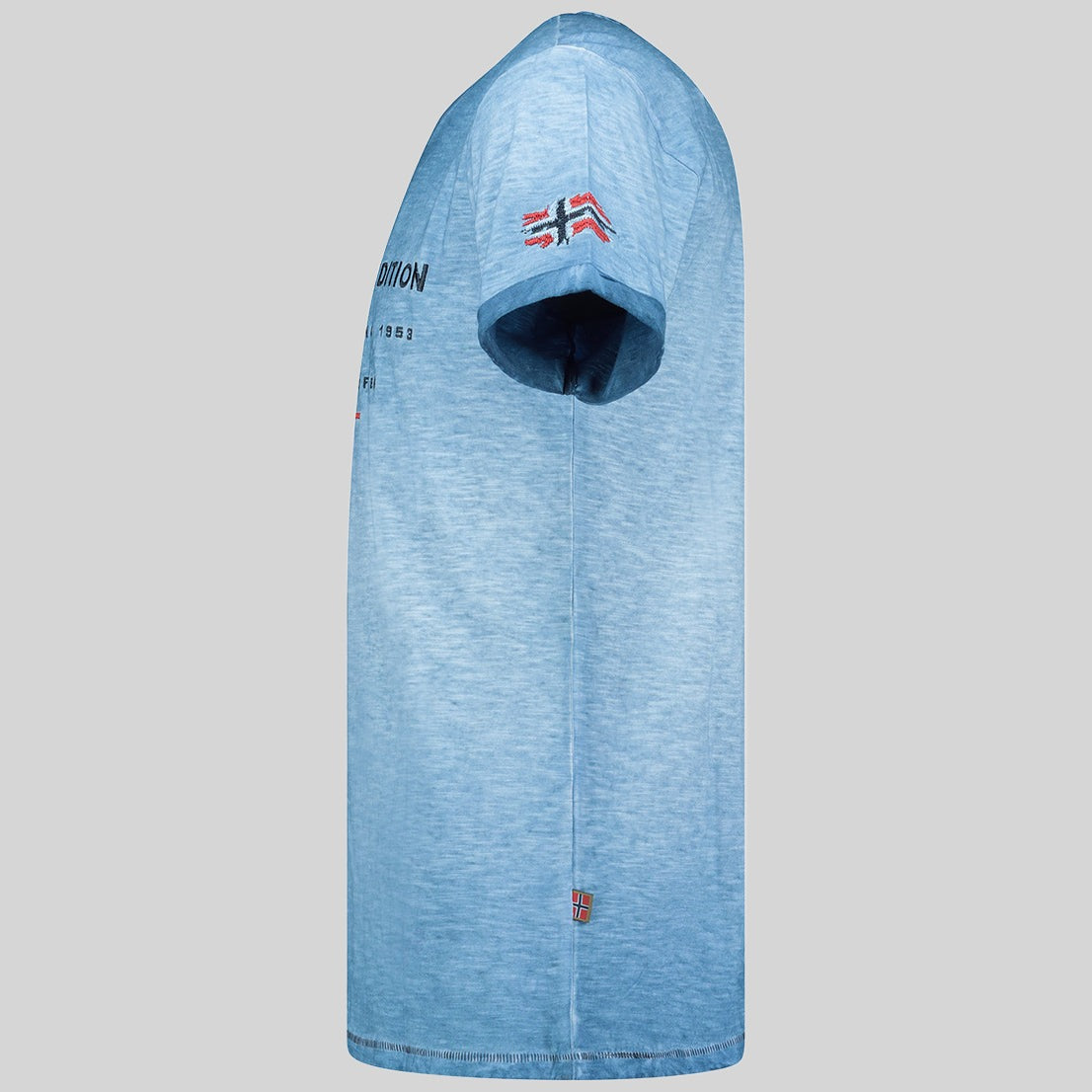 geographical-norway-jiwash-herren-t-shirt-blau-v-ausschnitt image 5