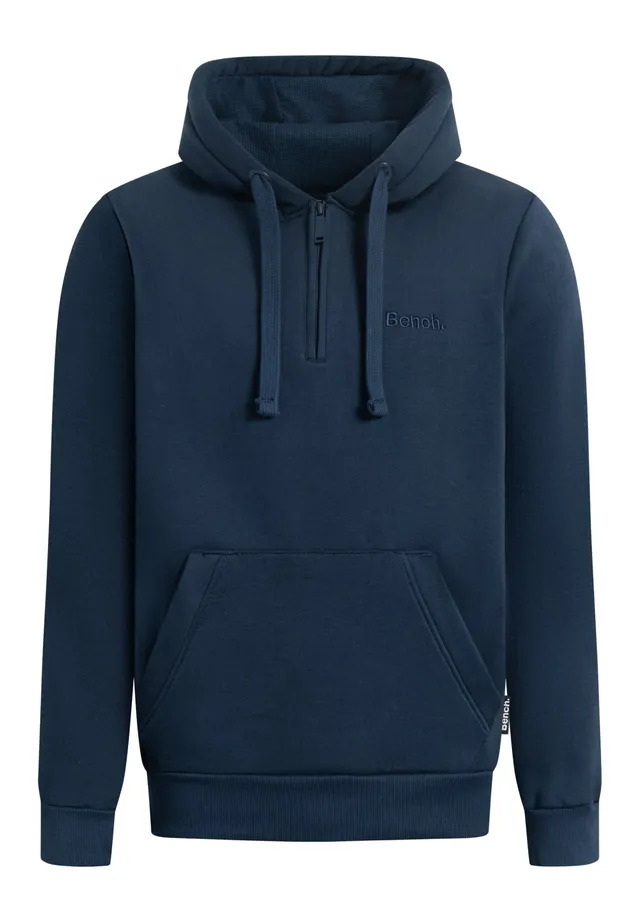 bench-halsnead-hoodie-herren-navy-half-zip image 1