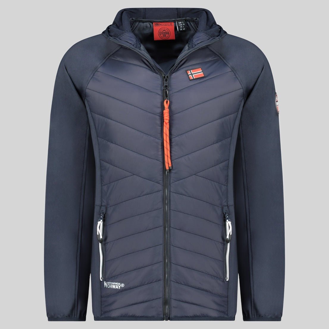 geographical-norway-trollo-herren-fleecejacke-mit-kapuze-marine-s image 2