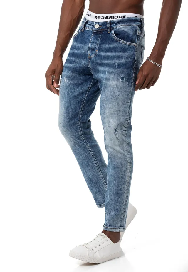 redbridge-m4324-jeans-herren-antifit-blau-36w-34l-destroyed image 1